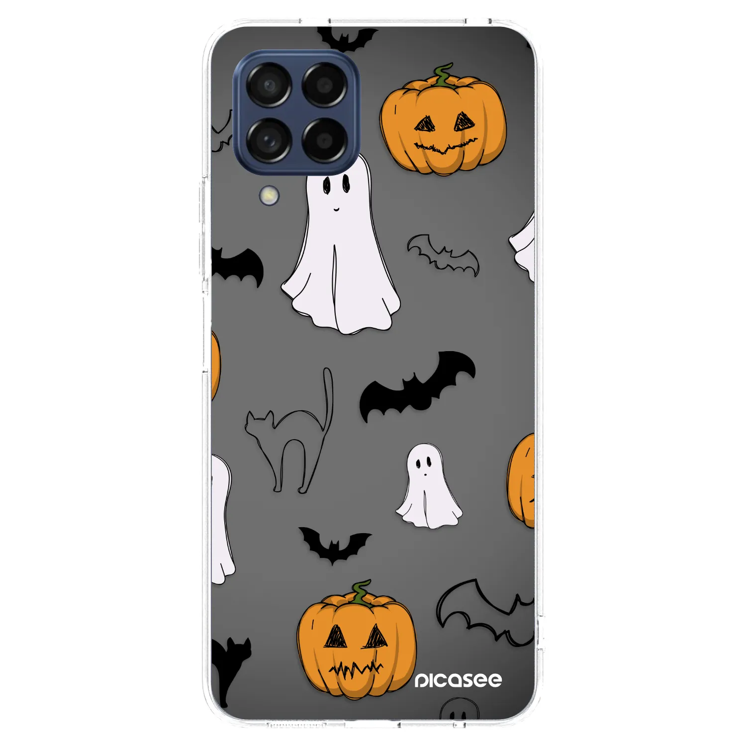 Picasee silikonski prozorni ovitek za Samsung Galaxy M53 5G - Spooky crew