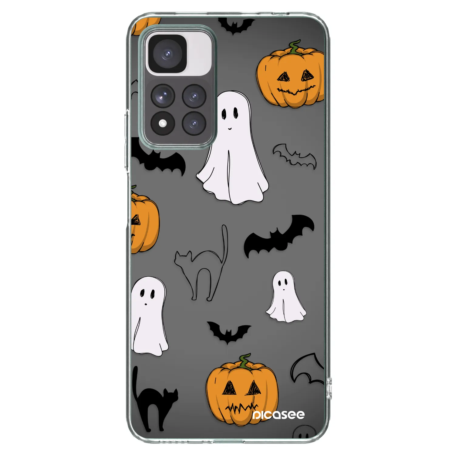 Picasee silikonski prozorni ovitek za Xiaomi Redmi Note 11 Pro+ 5G - Spooky crew