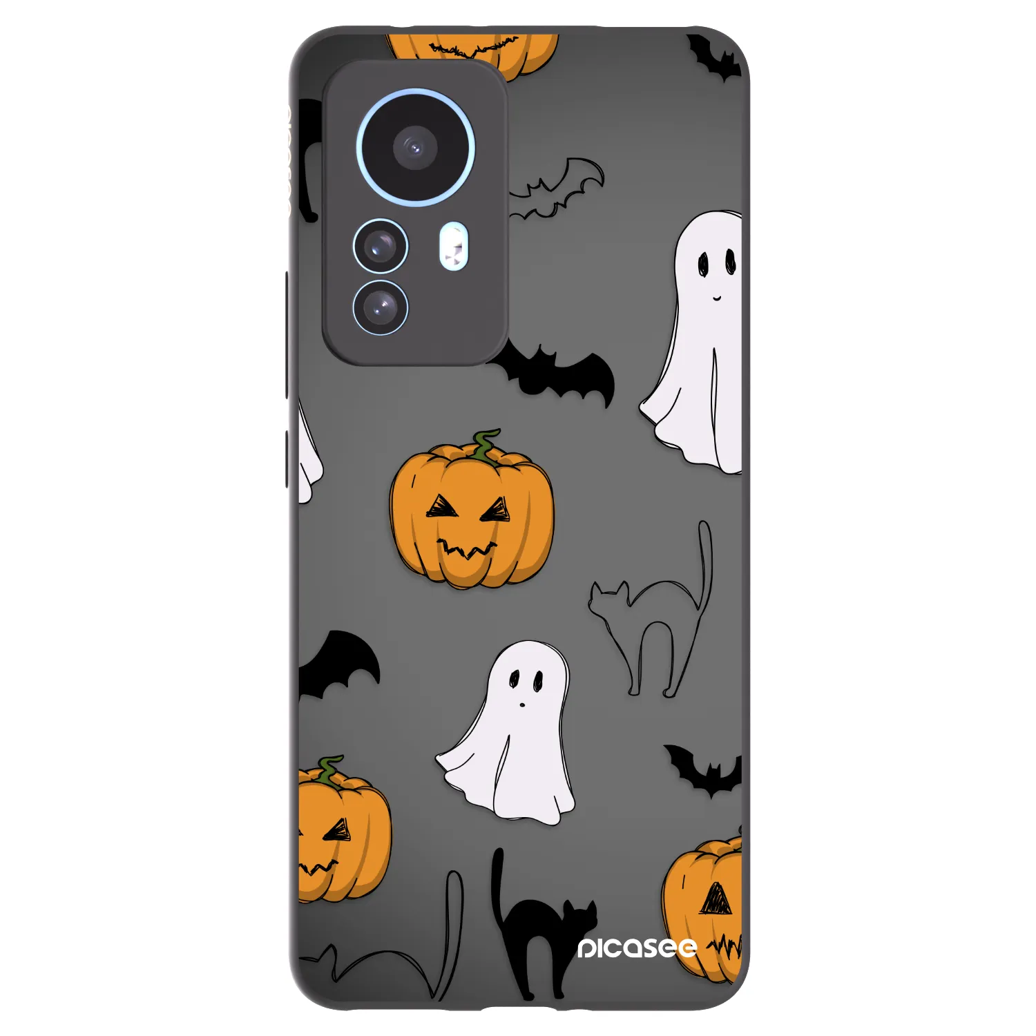 Picasee silikonski črni ovitek za Xiaomi 12T Pro - Spooky crew