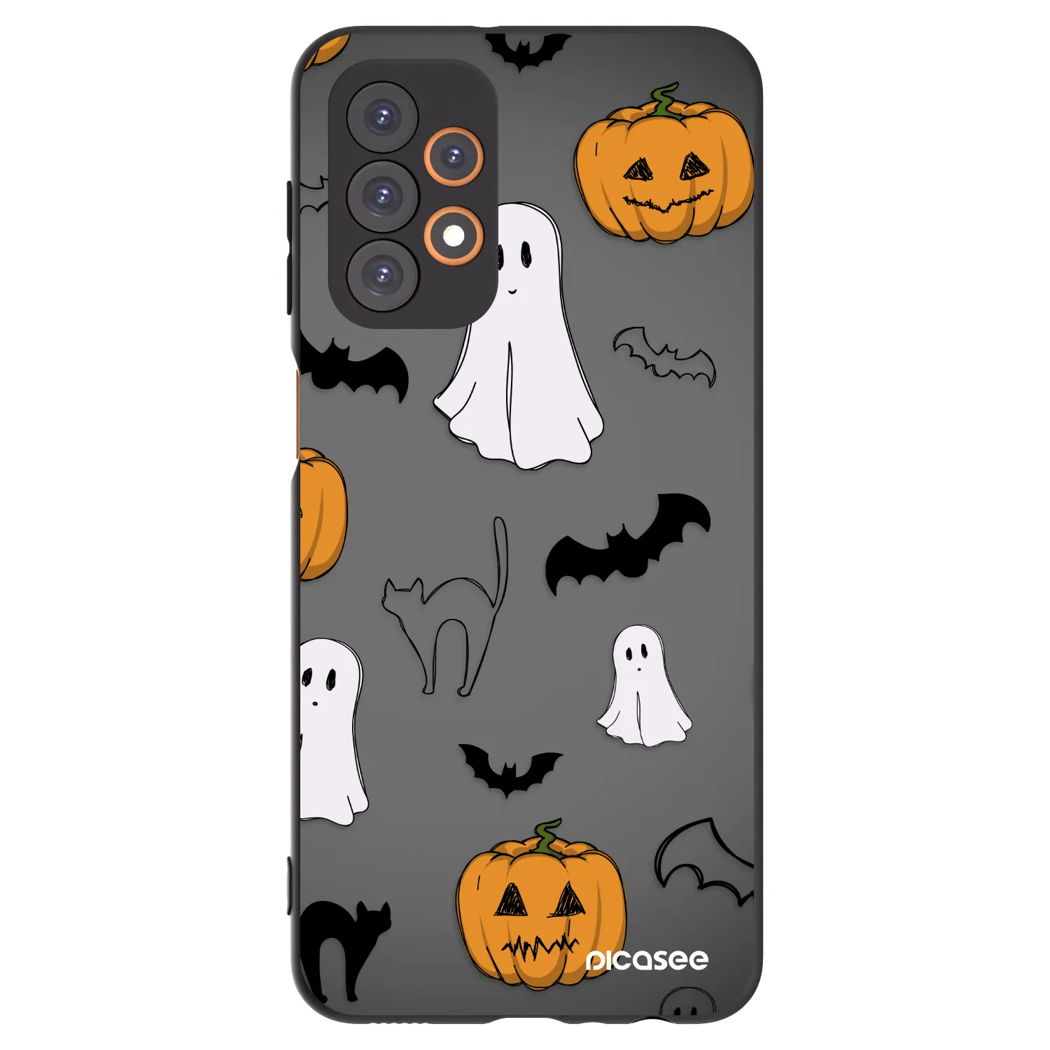 Picasee silikonski črni ovitek za Samsung Galaxy A23 A236B 5G - Spooky crew