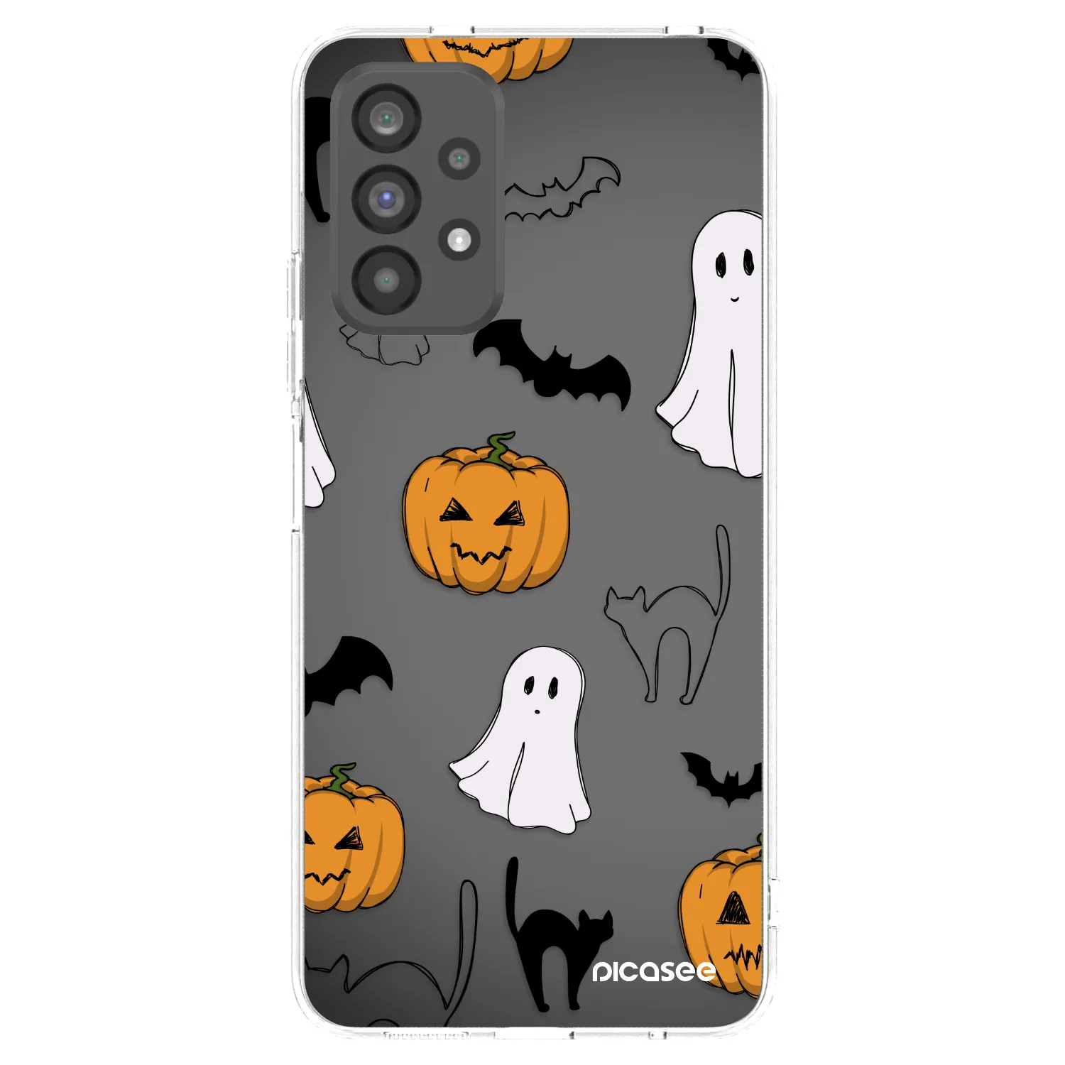 Picasee silikonski prozorni ovitek za Samsung Galaxy A73 5G - Spooky crew