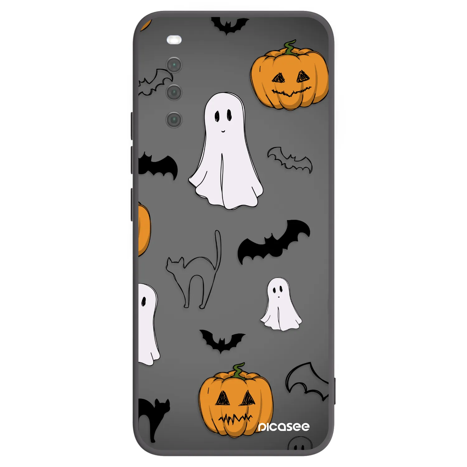 Picasee silikonski črni ovitek za Sony Xperia 10 III - Spooky crew