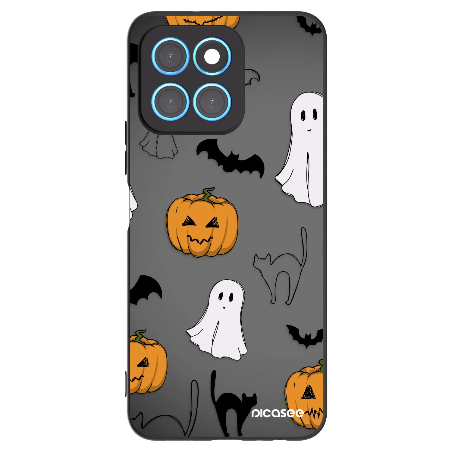 Picasee silikonski črni ovitek za Honor X6 - Spooky crew