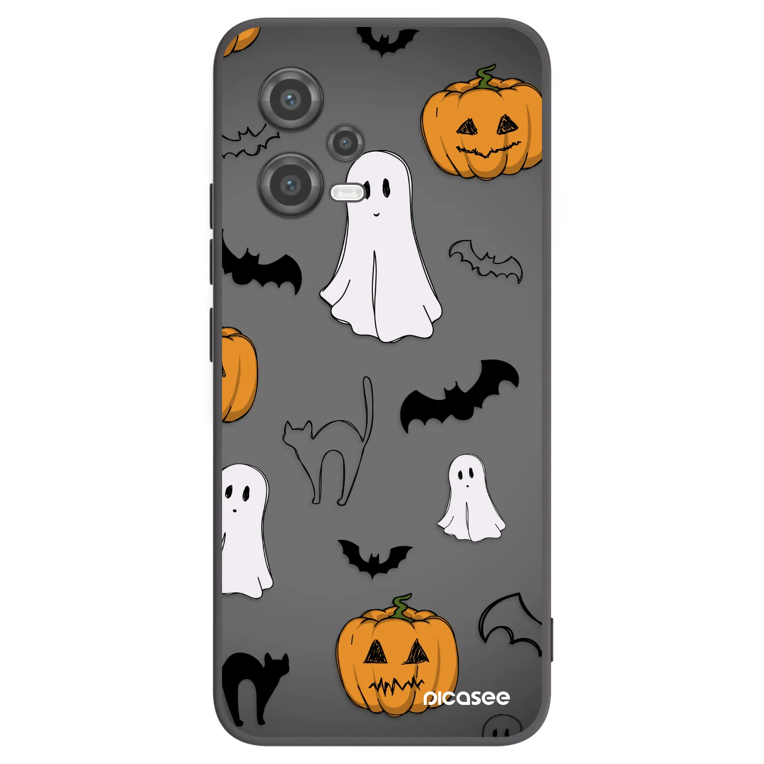Picasee silikonski črni ovitek za Xiaomi Poco X5 - Spooky crew