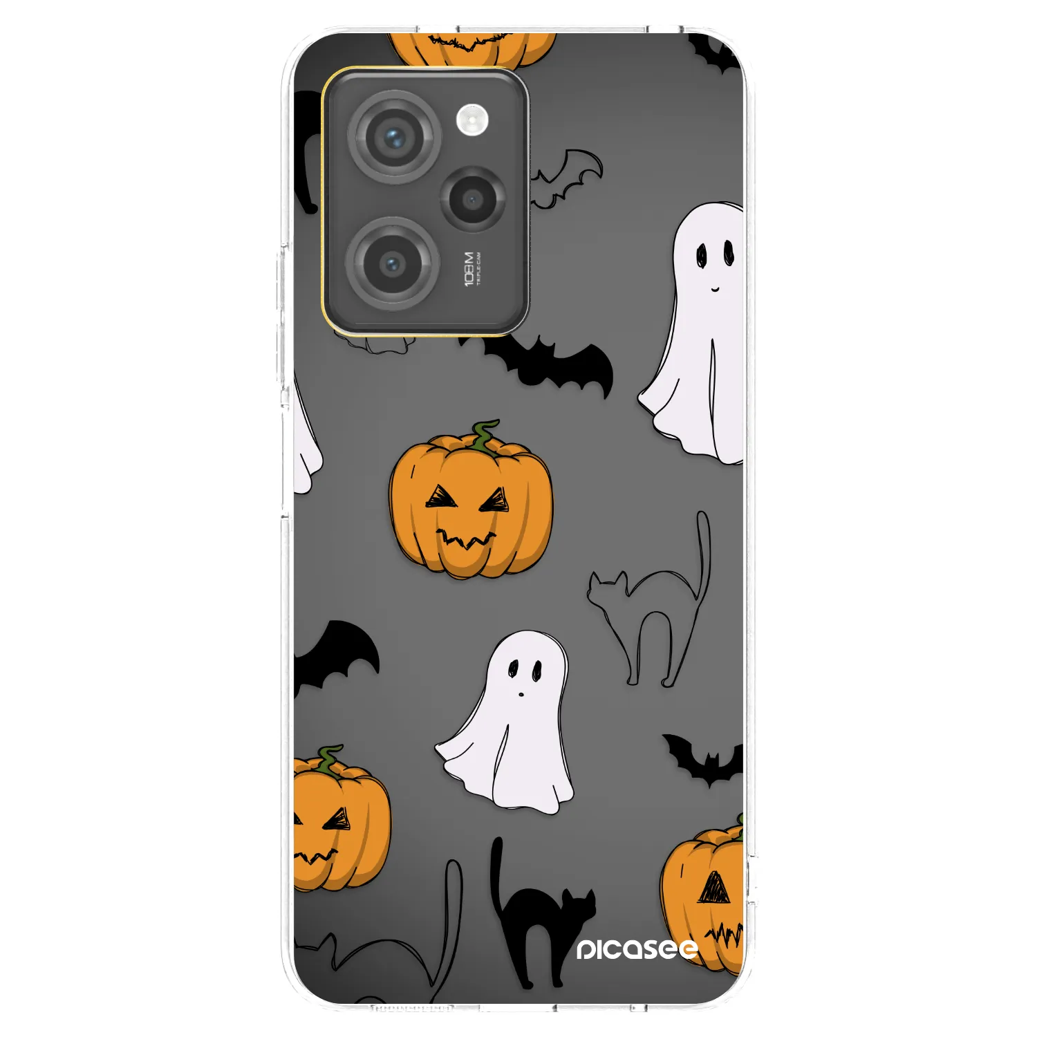 Picasee silikonski prozorni ovitek za Xiaomi Poco X5 Pro - Spooky crew