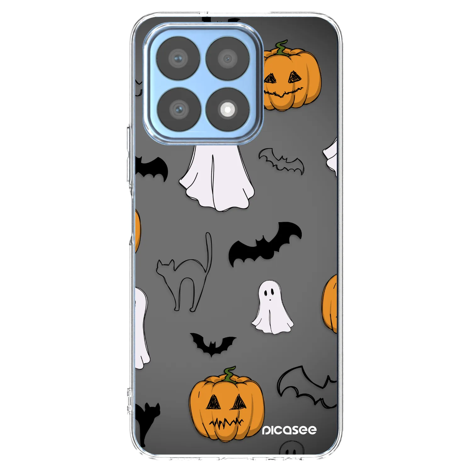Picasee silikonski prozorni ovitek za Honor X8a - Spooky crew