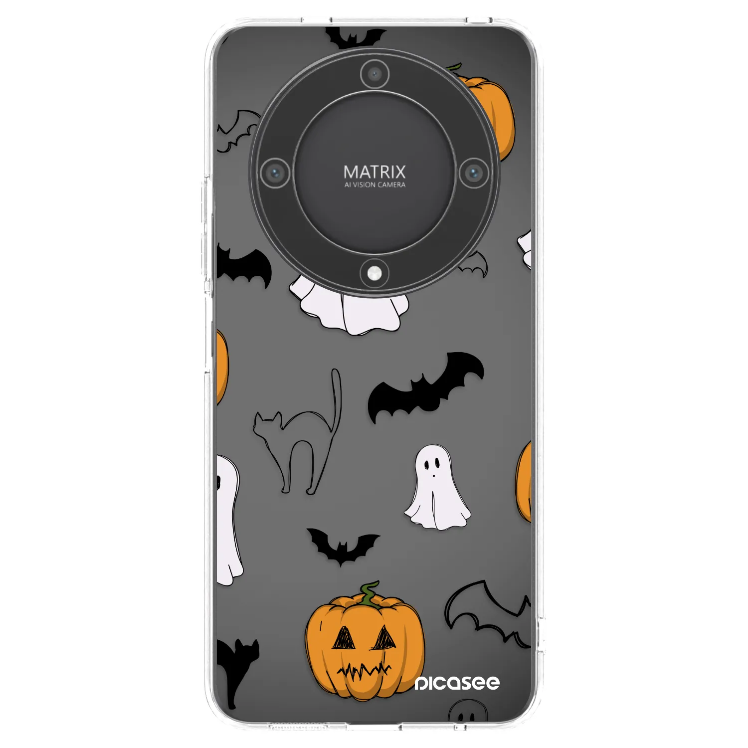 Picasee silikonski prozorni ovitek za Honor Magic5 Lite 5G - Spooky crew