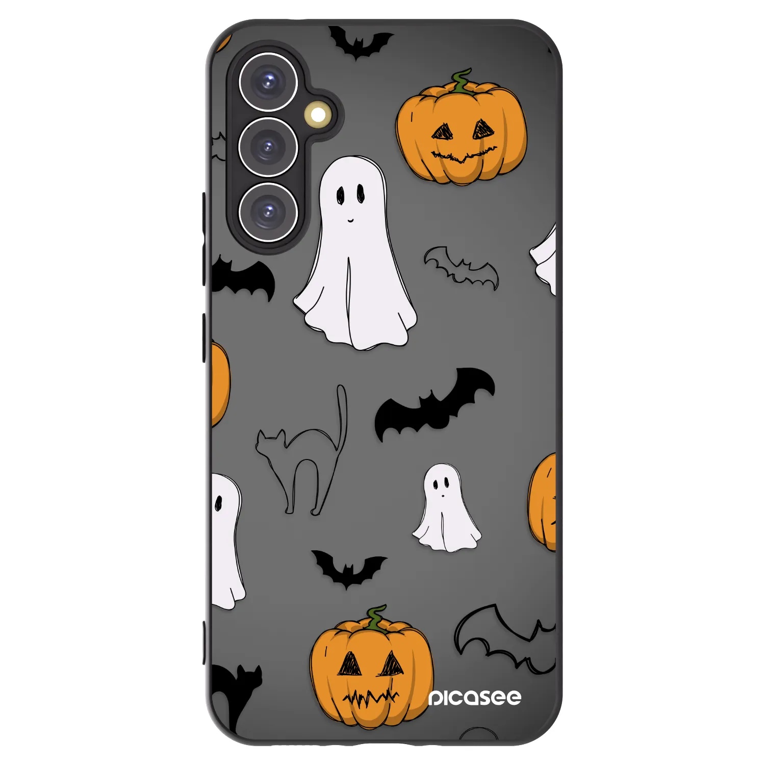 Picasee silikonski črni ovitek za Samsung Galaxy A34 5G A346B - Spooky crew