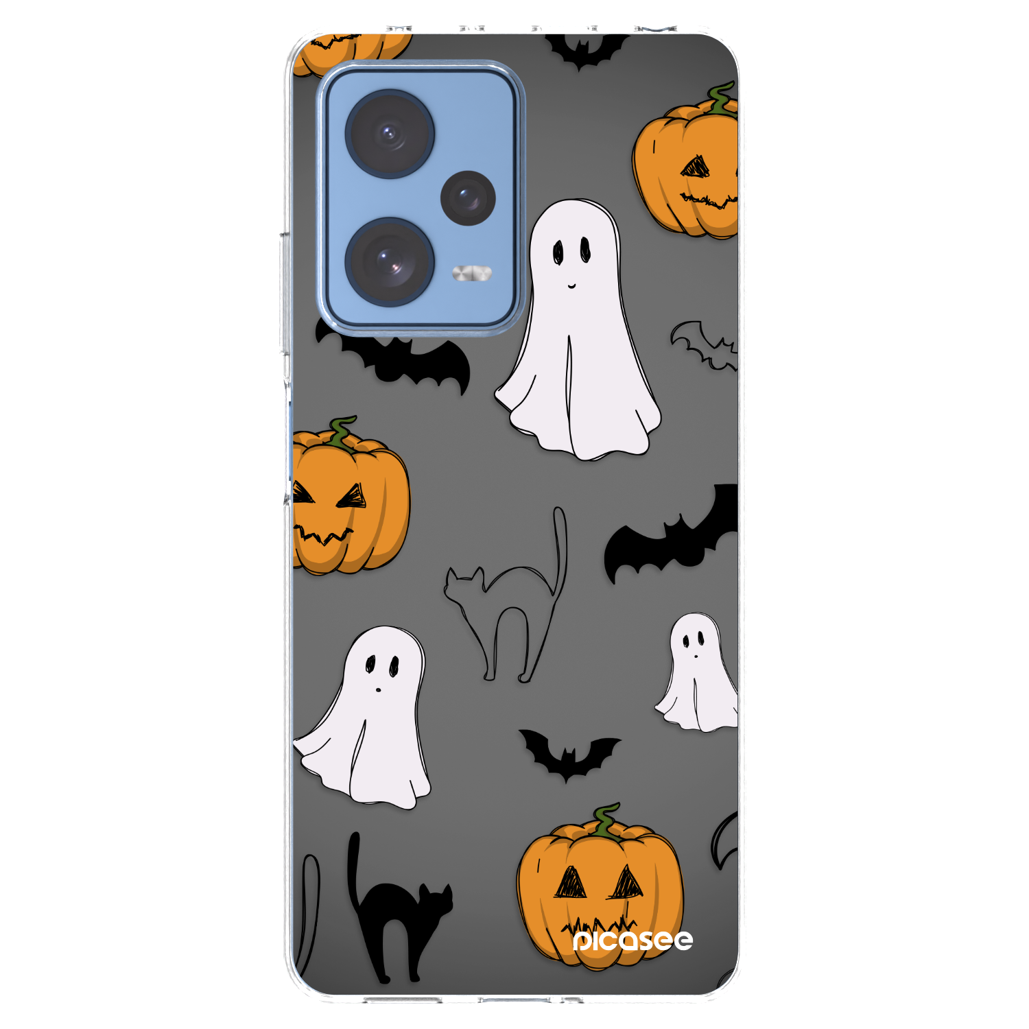 Picasee silikonski prozorni ovitek za Xiaomi Redmi Note 12 Pro 5G - Spooky crew