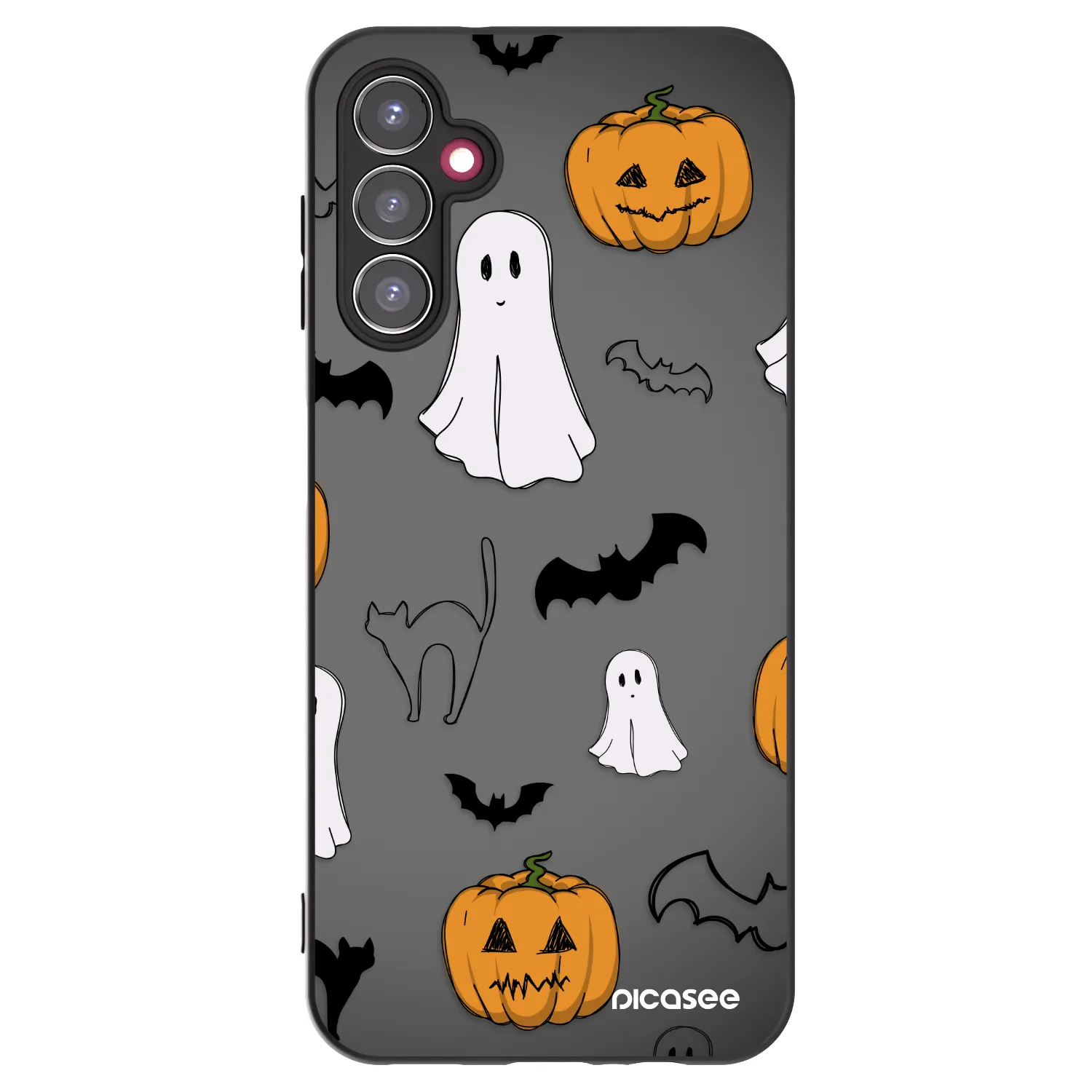 Picasee silikonski črni ovitek za Samsung Galaxy A14 5G A146P - Spooky crew