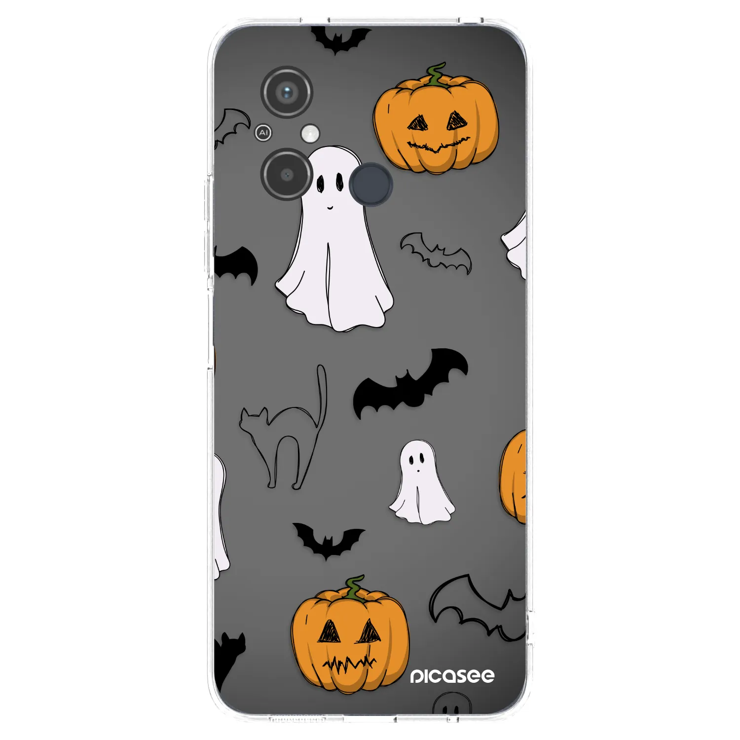 Picasee silikonski prozorni ovitek za Xiaomi Redmi 12C - Spooky crew