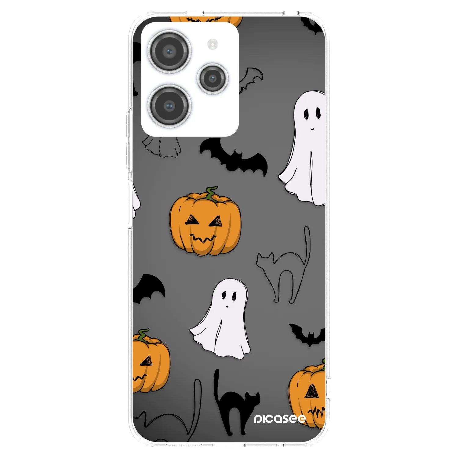 Picasee silikonski prozorni ovitek za Xiaomi Redmi 12 4G - Spooky crew