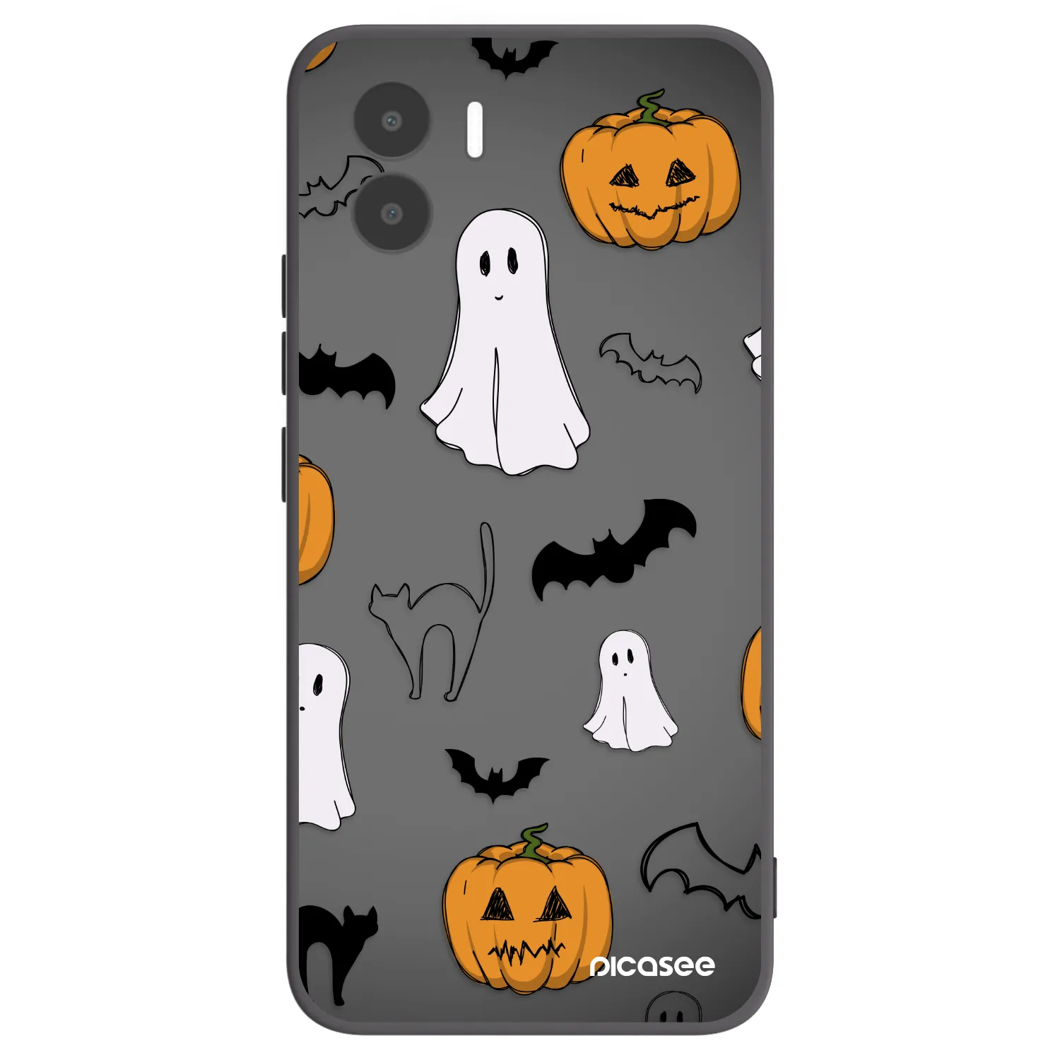 Picasee silikonski črni ovitek za Xiaomi Redmi A2 - Spooky crew
