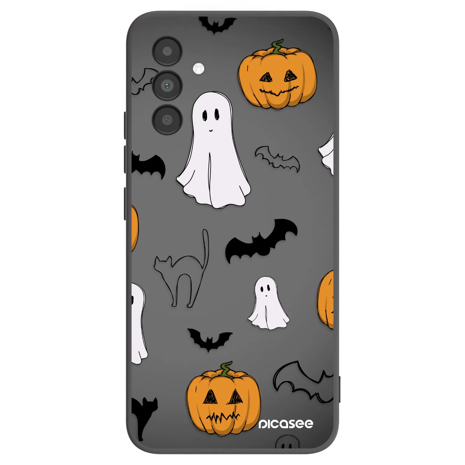 Picasee silikonski črni ovitek za Samsung Galaxy A04s A047F - Spooky crew