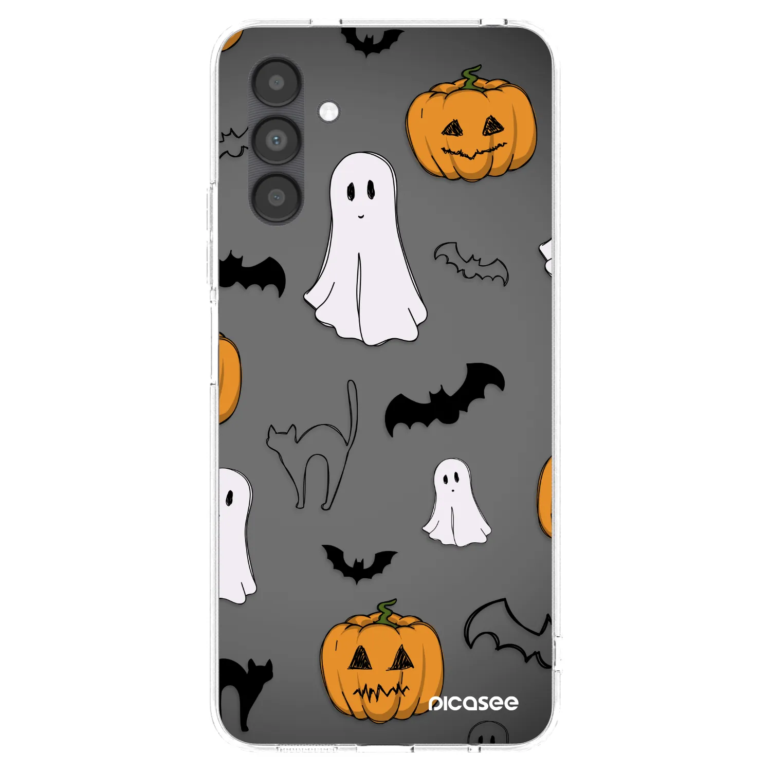 Picasee silikonski prozorni ovitek za Samsung Galaxy A04s A047F - Spooky crew
