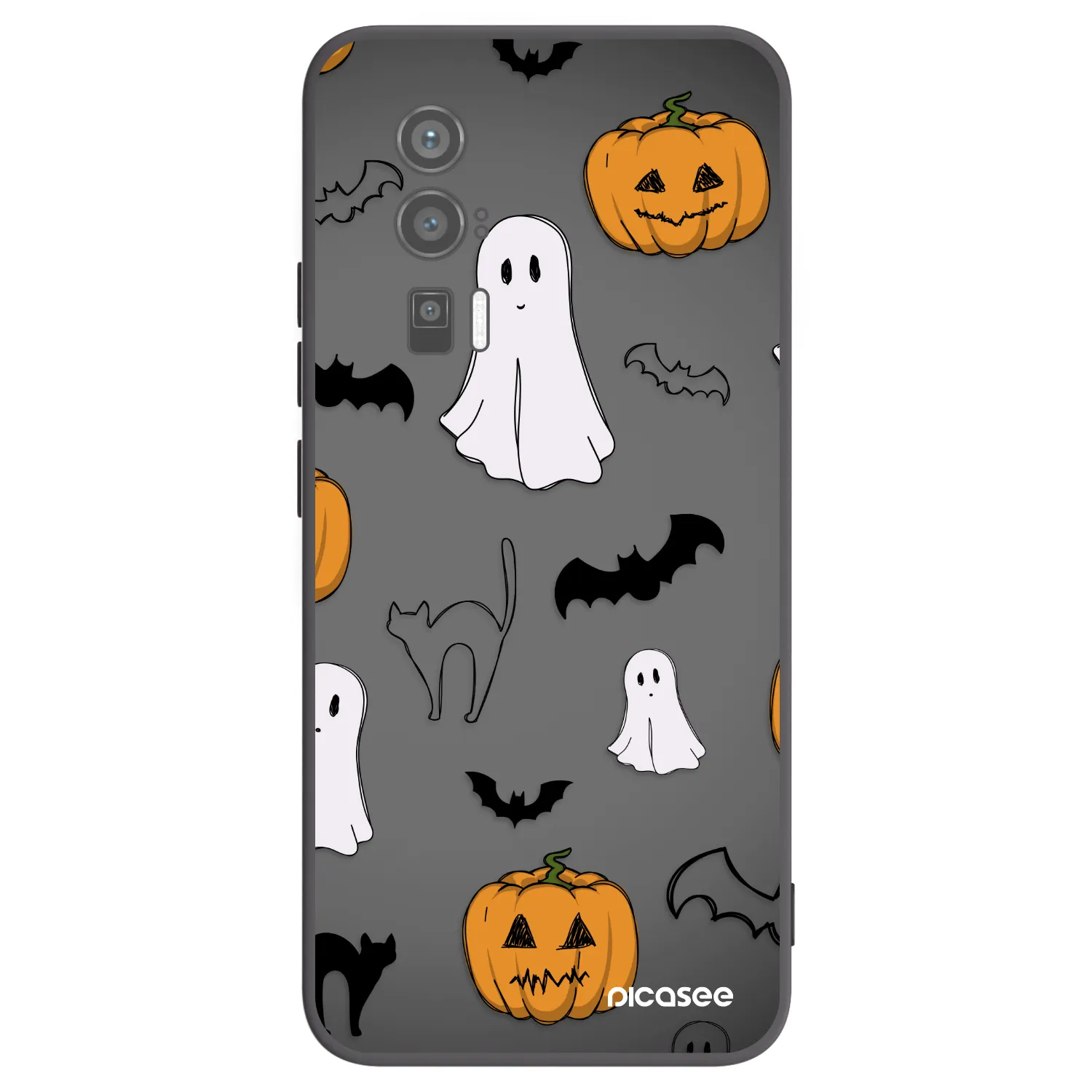 Picasee silikonski črni ovitek za Xiaomi Poco F5 Pro 5G - Spooky crew