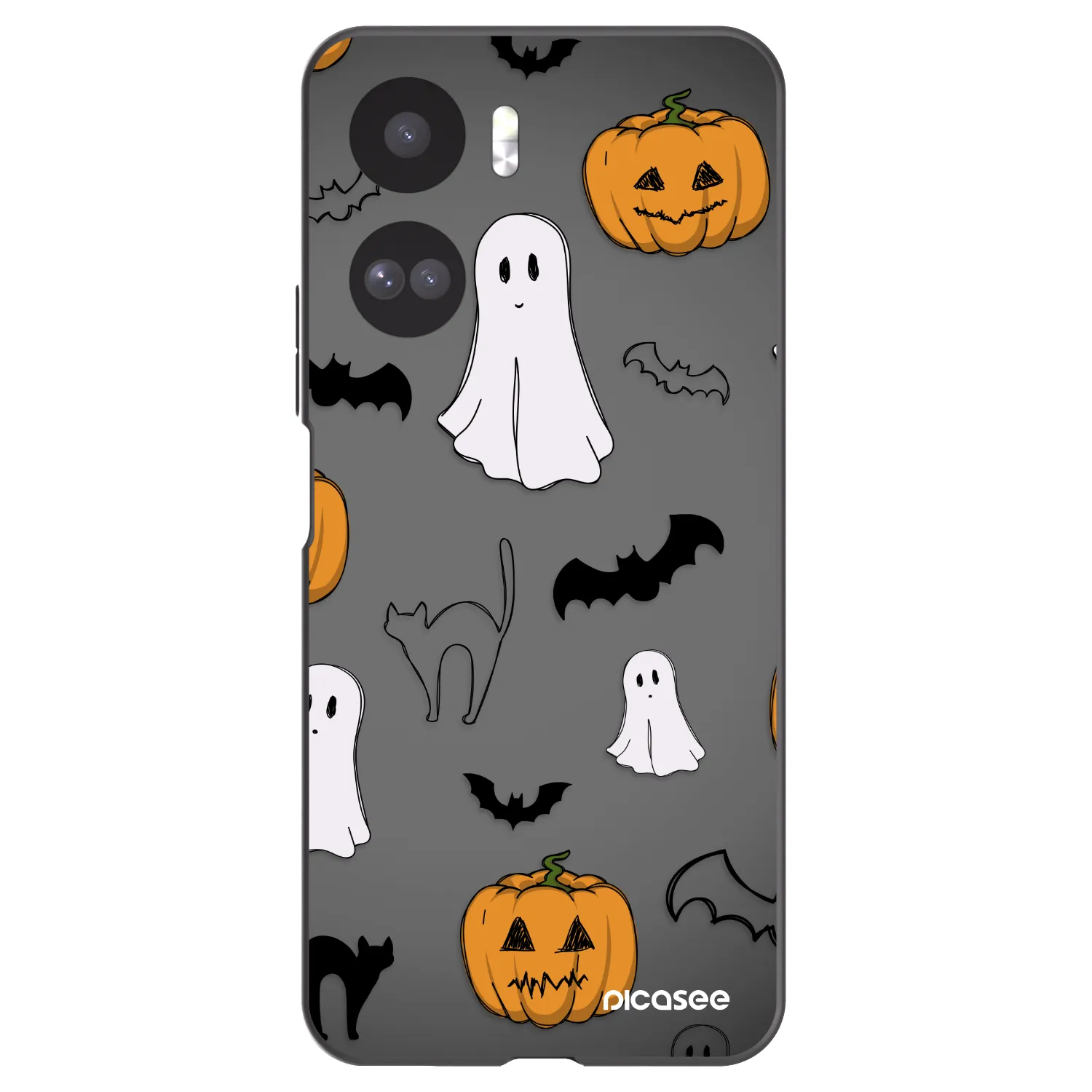Picasee silikonski črni ovitek za Honor 90 Lite 5G - Spooky crew