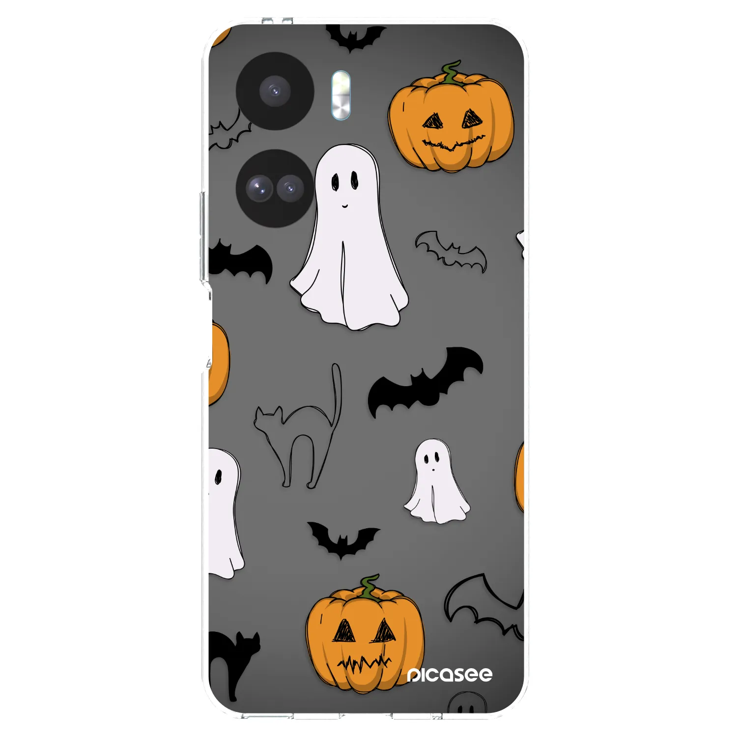 Picasee silikonski prozorni ovitek za Honor 90 Lite 5G - Spooky crew