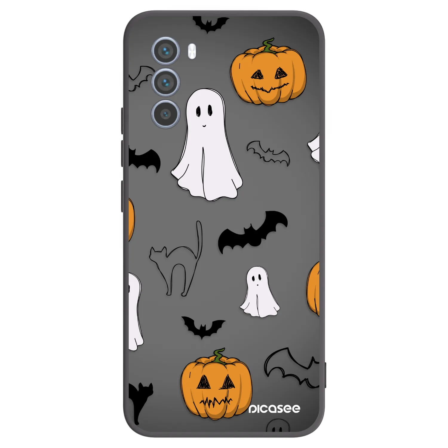 Picasee silikonski črni ovitek za Motorola Moto G62 - Spooky crew