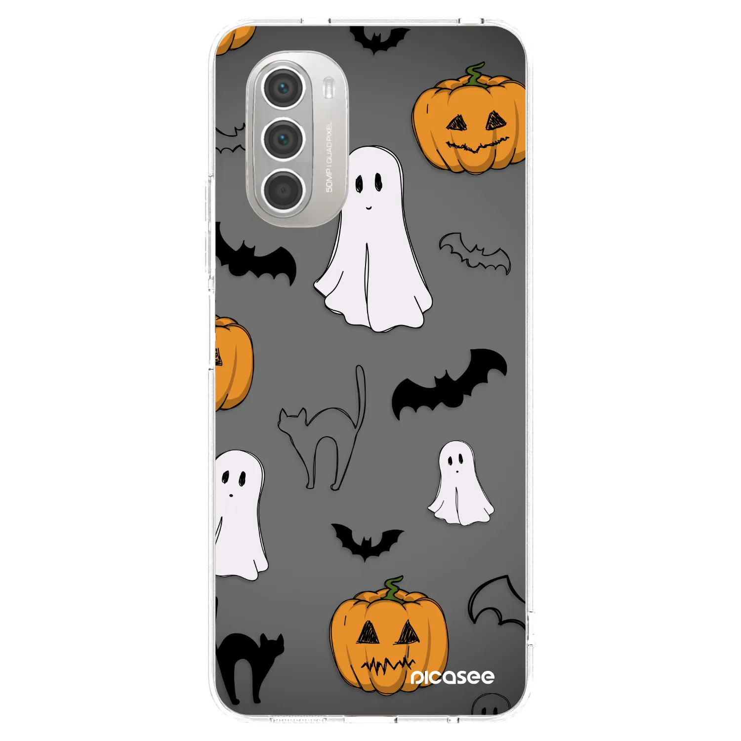 Picasee silikonski prozorni ovitek za Motorola Moto G51 - Spooky crew