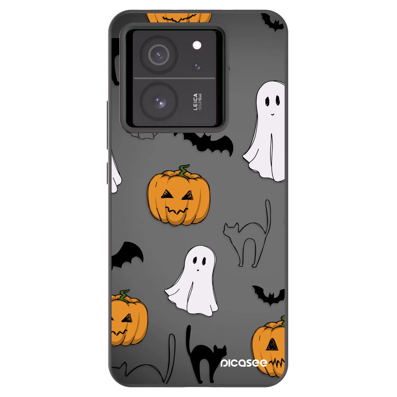 Picasee silikonski črni ovitek za Xiaomi 13T Pro - Spooky crew