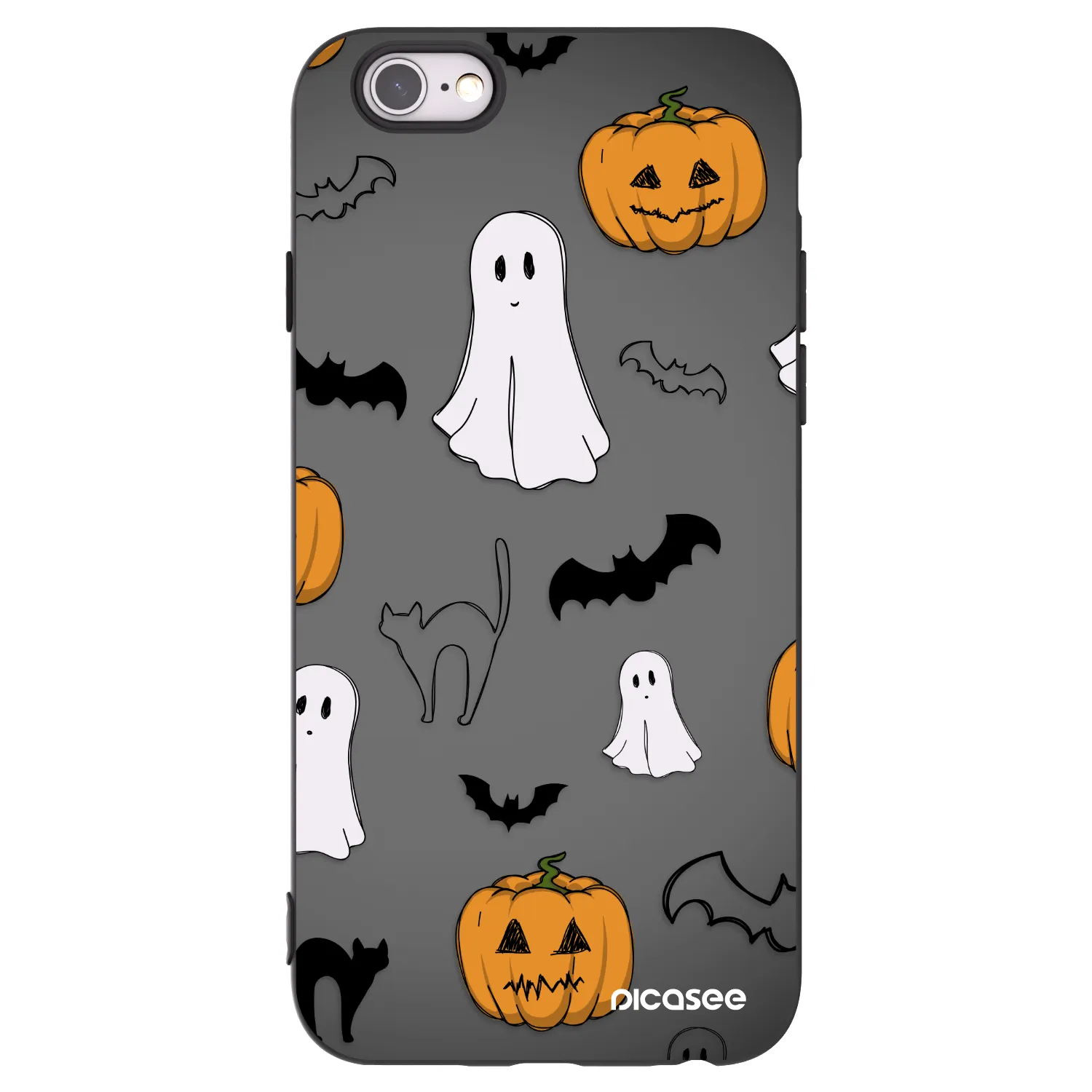 Picasee silikonski črni ovitek za Apple iPhone 6/6S - Spooky crew