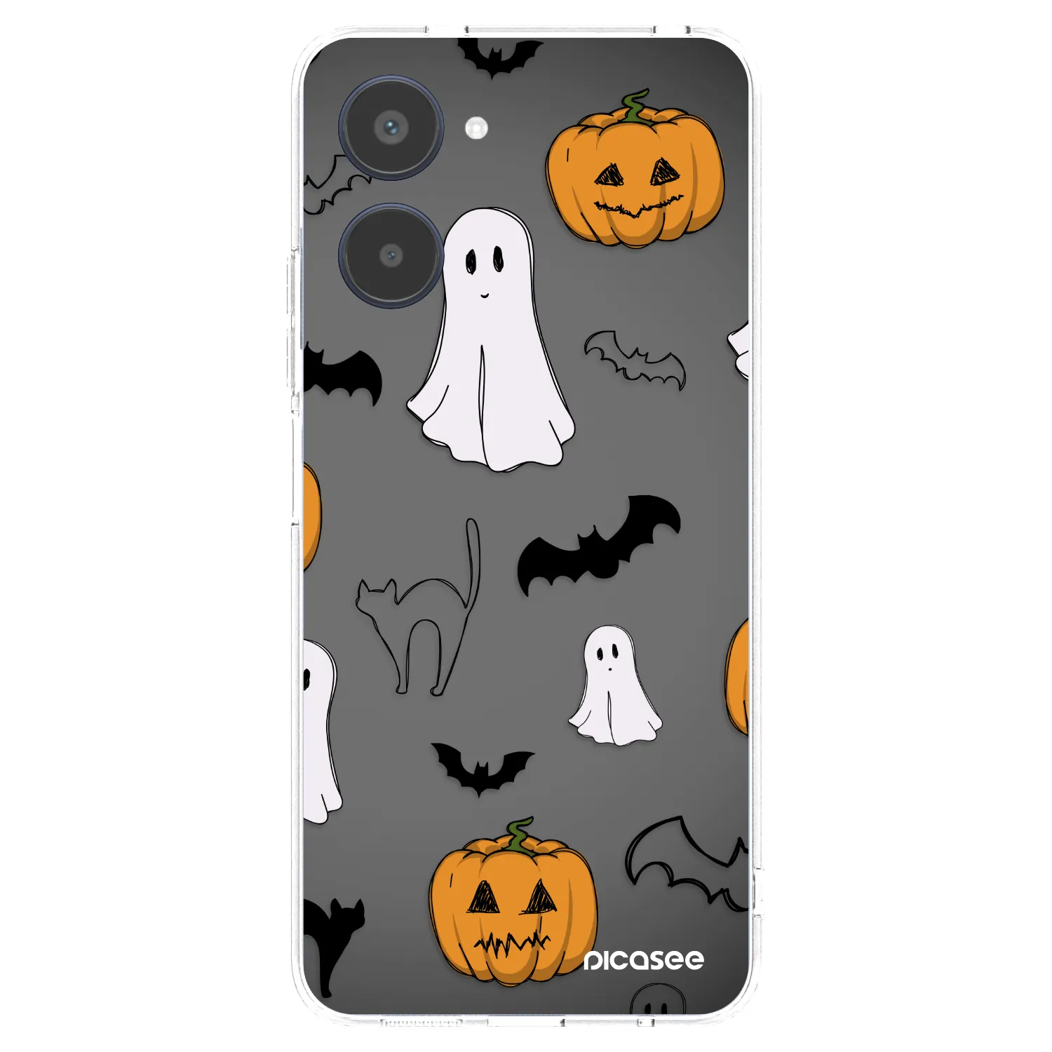Picasee silikonski prozorni ovitek za Realme 10 4G - Spooky crew