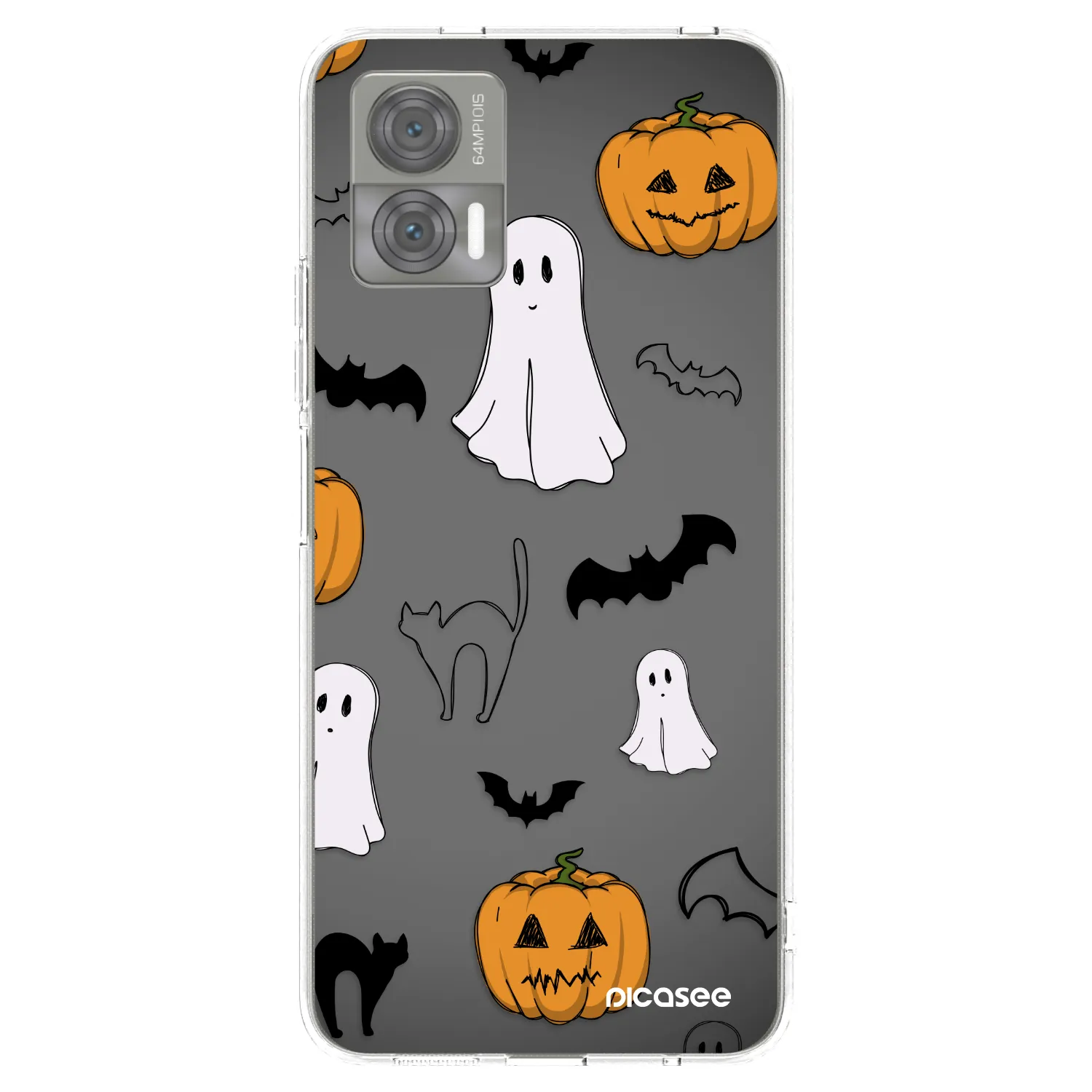 Picasee silikonski prozorni ovitek za Motorola Edge 30 Neo - Spooky crew