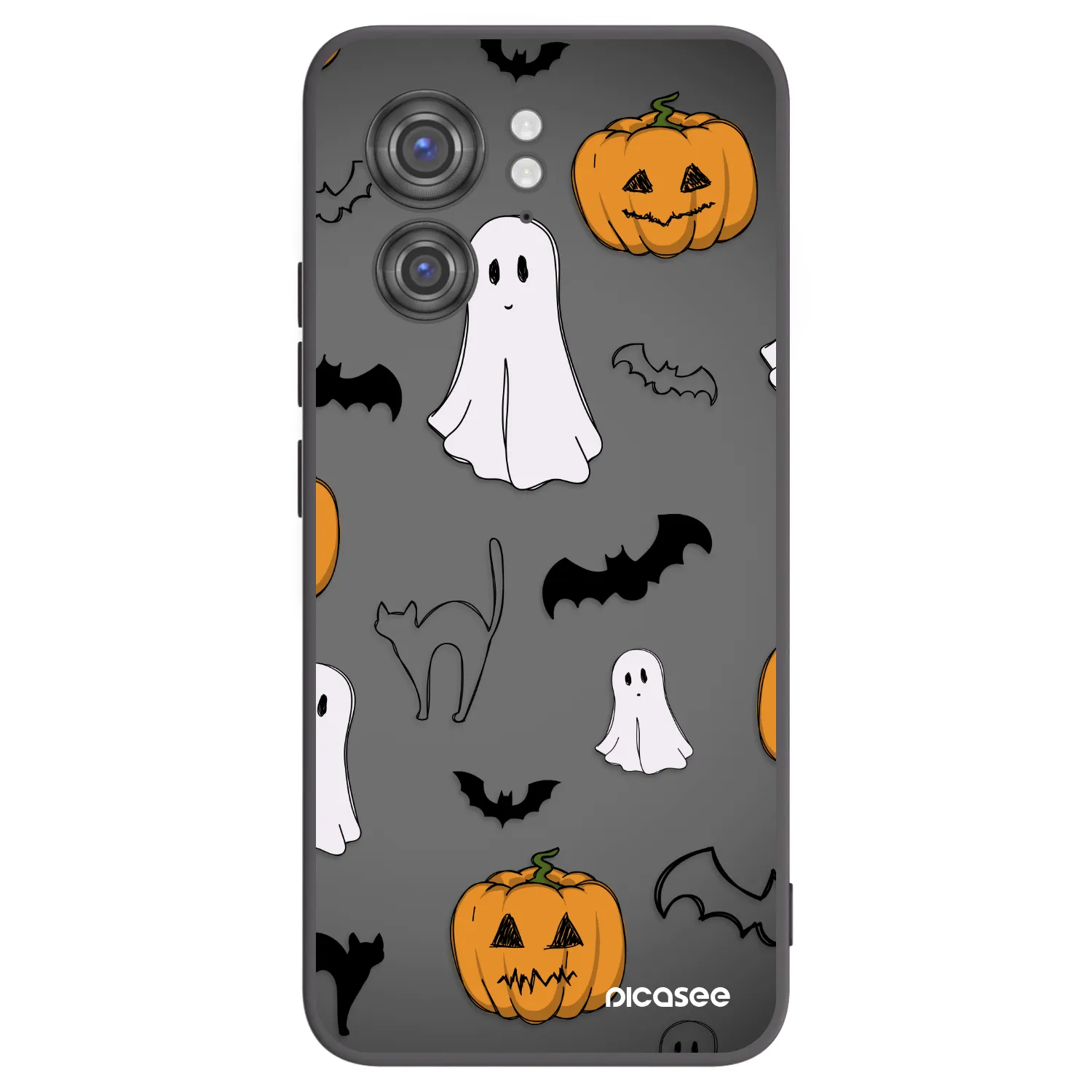 Picasee silikonski črni ovitek za Motorola Edge 40 - Spooky crew