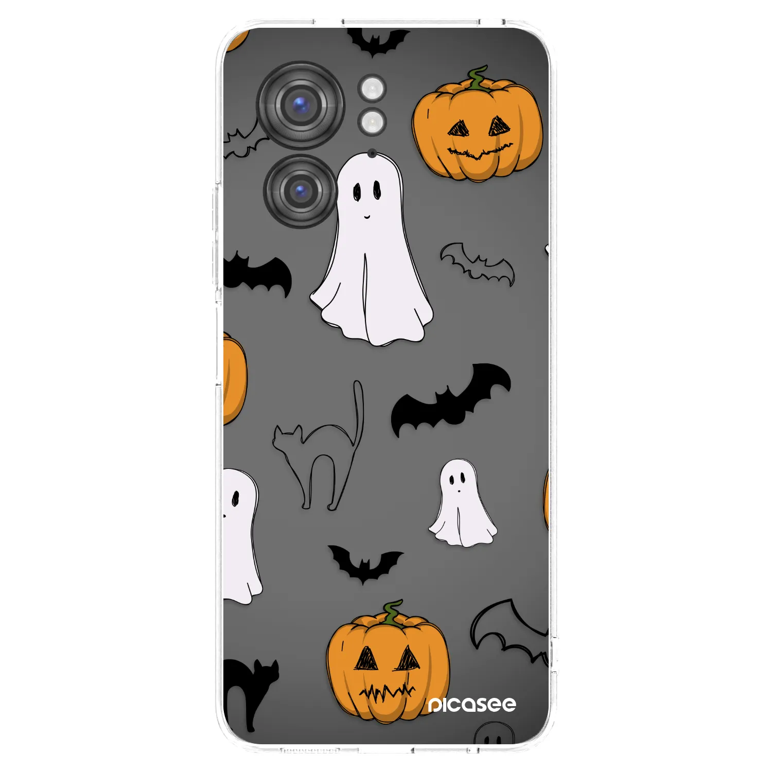 Picasee silikonski prozorni ovitek za Motorola Edge 40 - Spooky crew