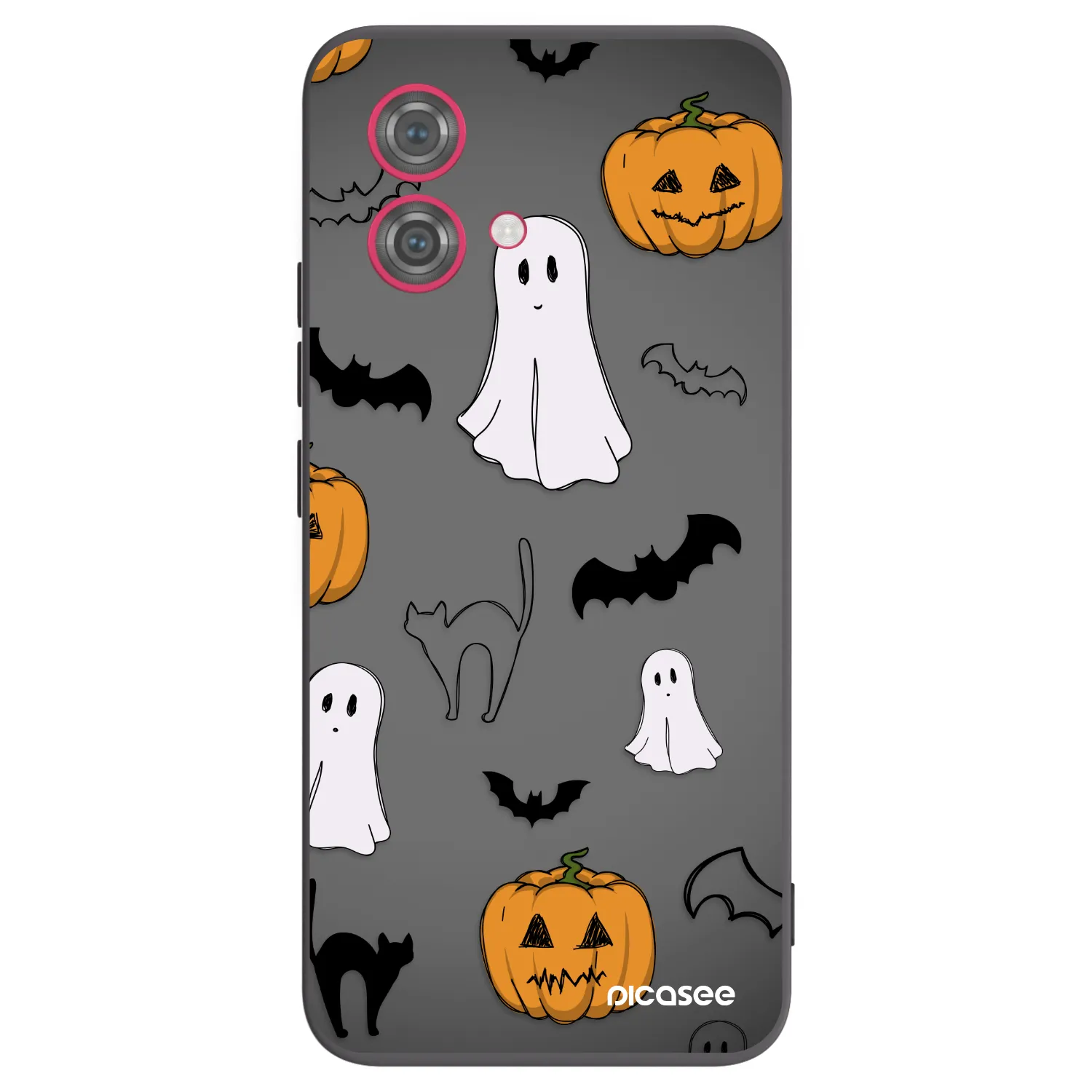 Picasee silikonski črni ovitek za Motorola Moto G84 5G - Spooky crew
