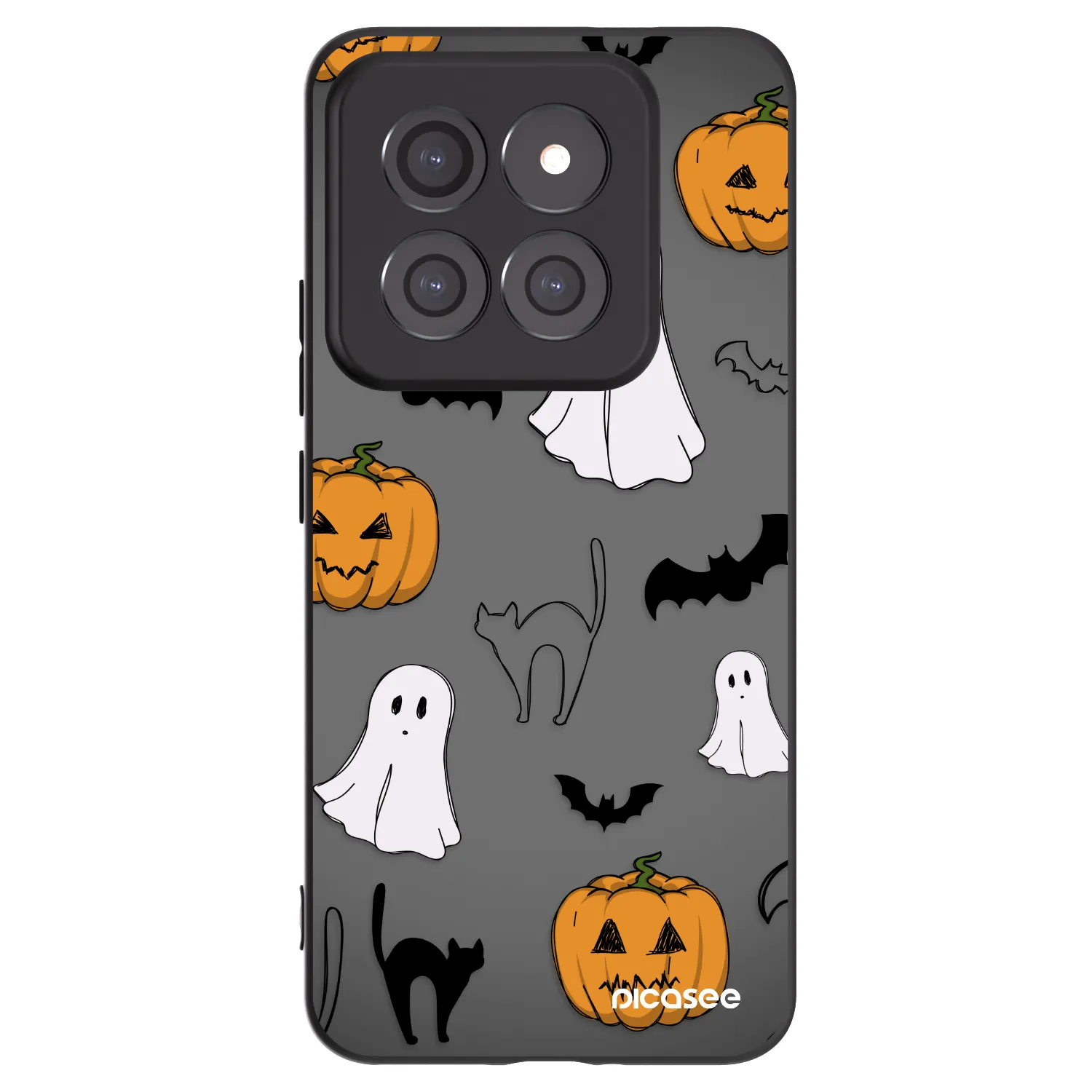 Picasee silikonski črni ovitek za Xiaomi 14 Pro - Spooky crew