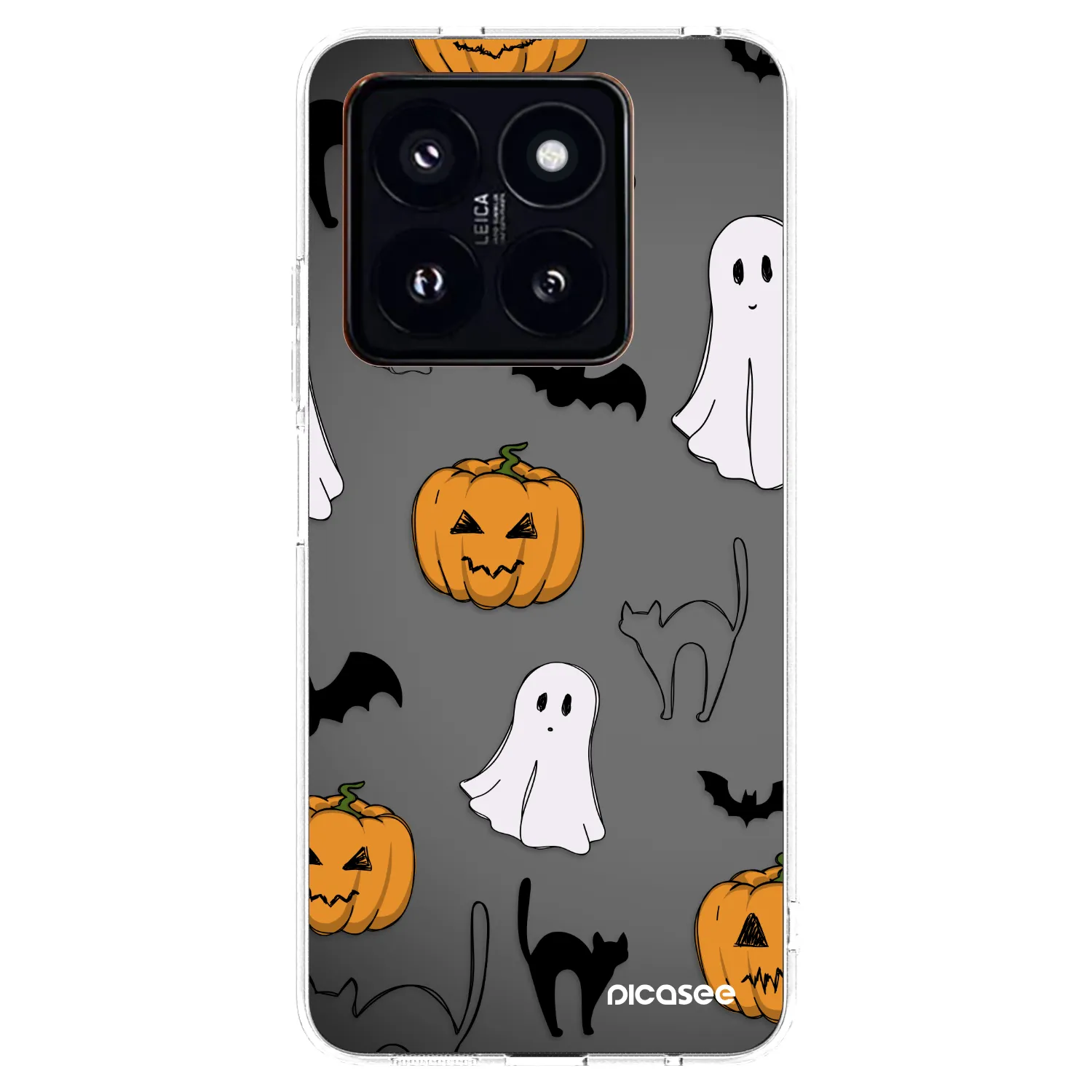 Picasee silikonski prozorni ovitek za Xiaomi 14 Pro - Spooky crew