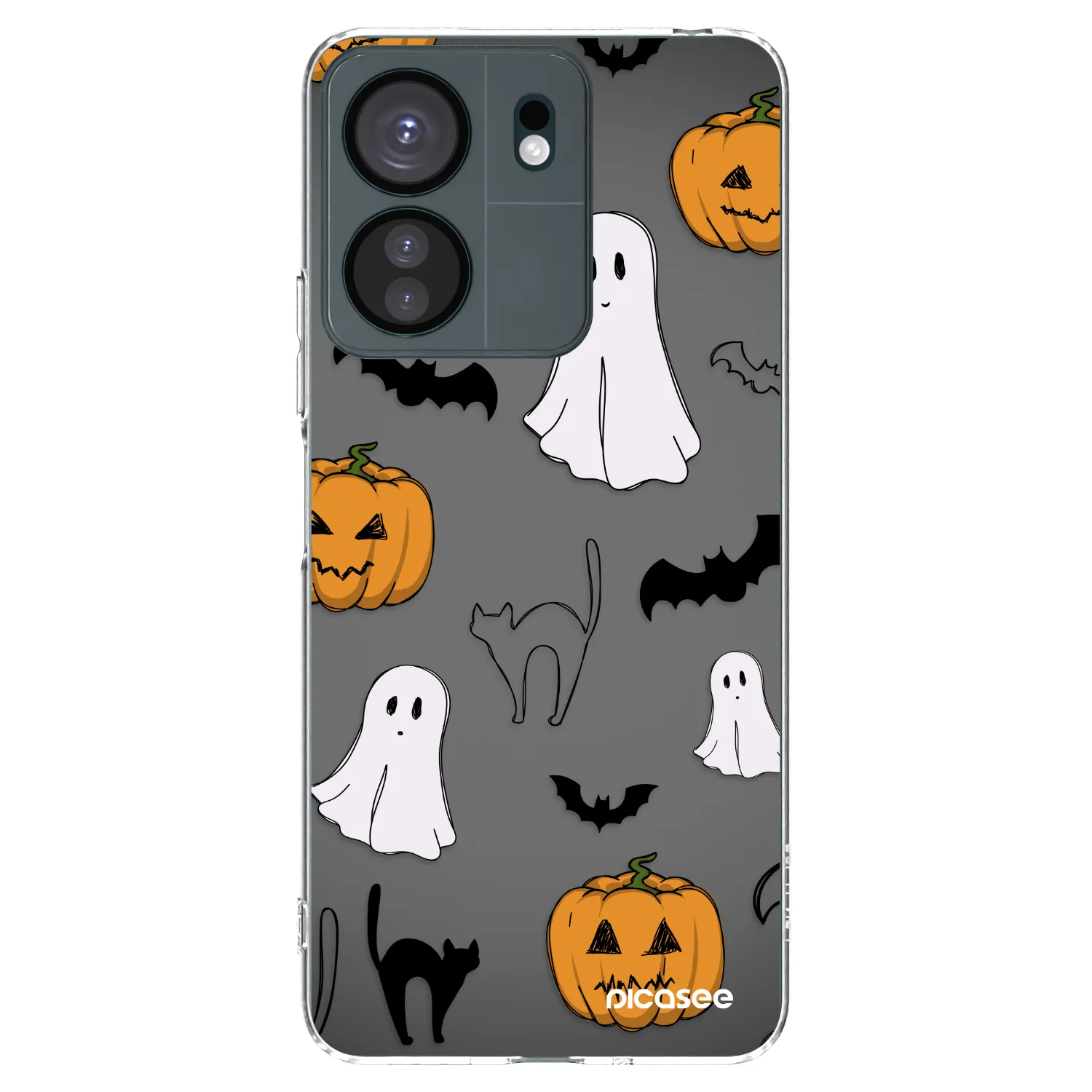 Picasee silikonski prozorni ovitek za Xiaomi Redmi 13C 4G - Spooky crew