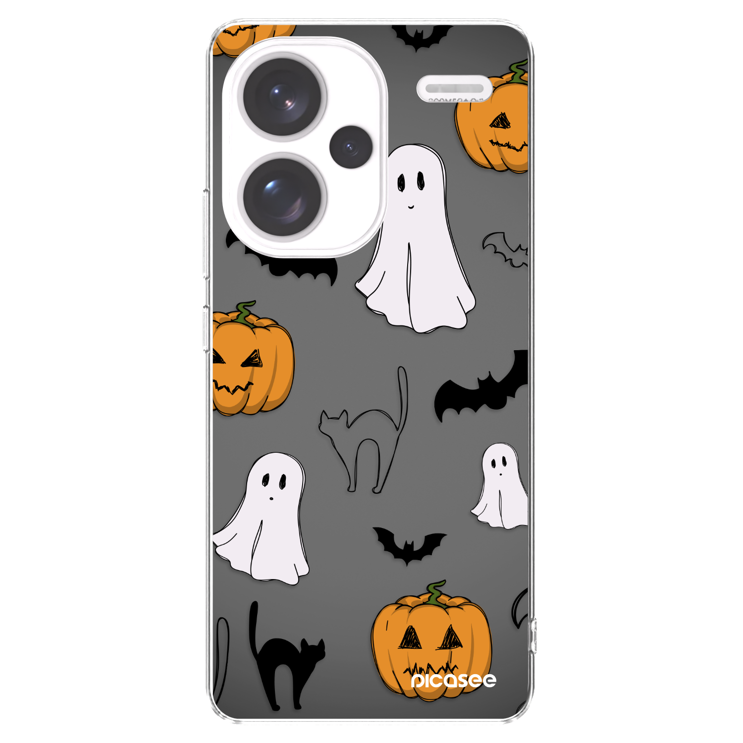 Picasee silikonski prozorni ovitek za Xiaomi Redmi Note 13 Pro+ 5G - Spooky crew