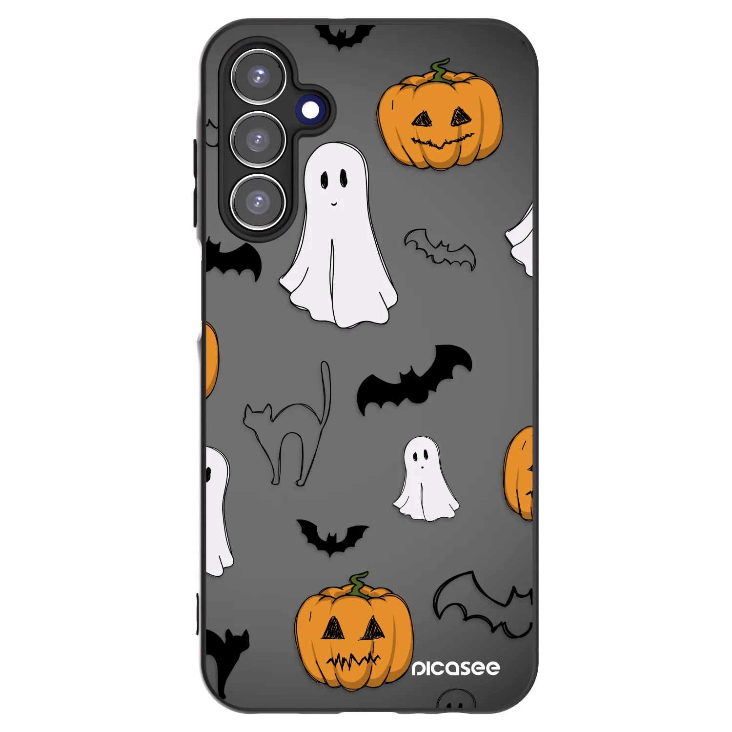 Picasee silikonski črni ovitek za Samsung Galaxy A15 A155F 4G - Spooky crew