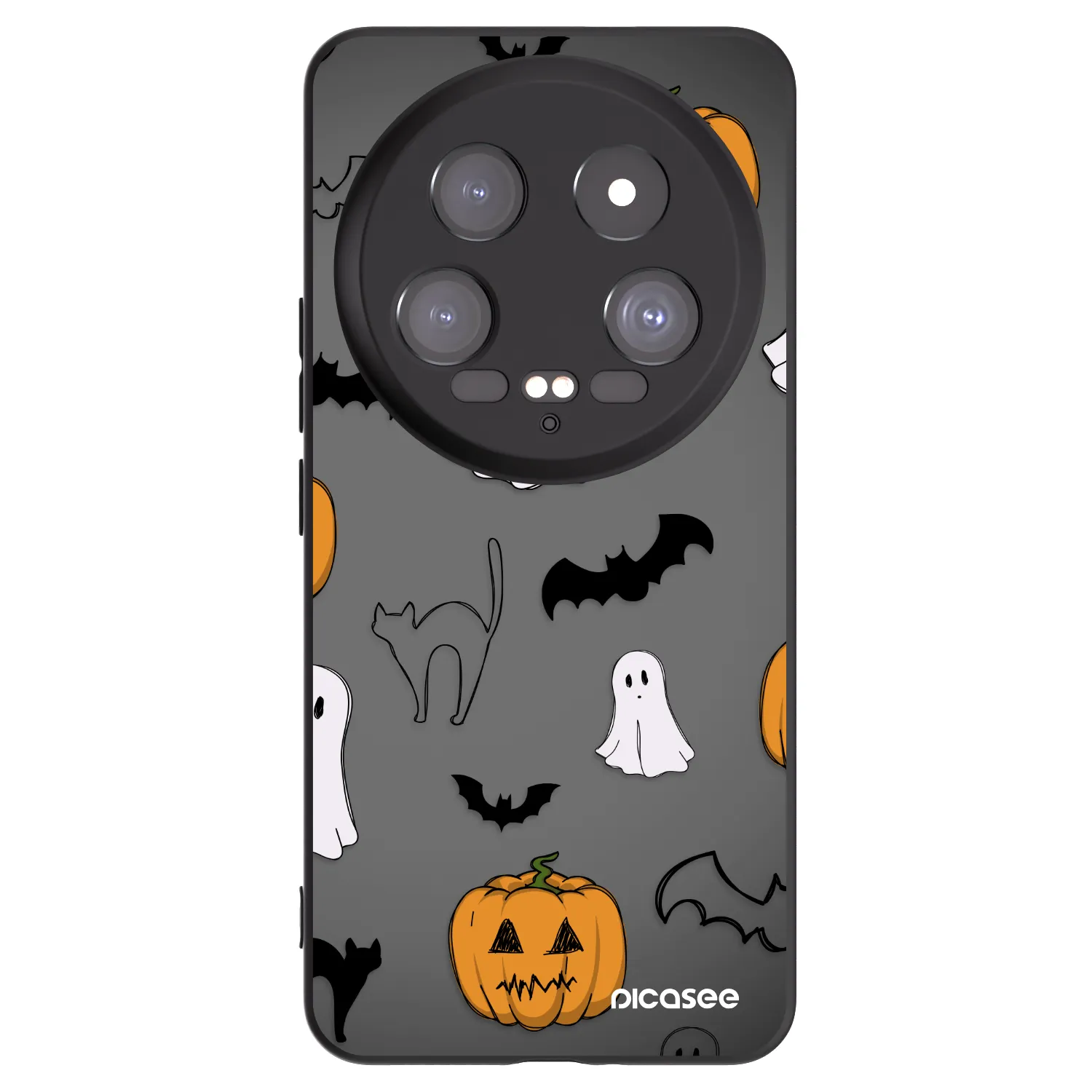 Picasee silikonski črni ovitek za Xiaomi 14 Ultra - Spooky crew