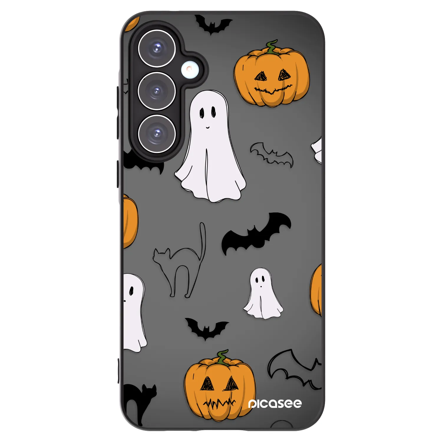 Picasee silikonski črni ovitek za Samsung Galaxy A55 5G A556B - Spooky crew