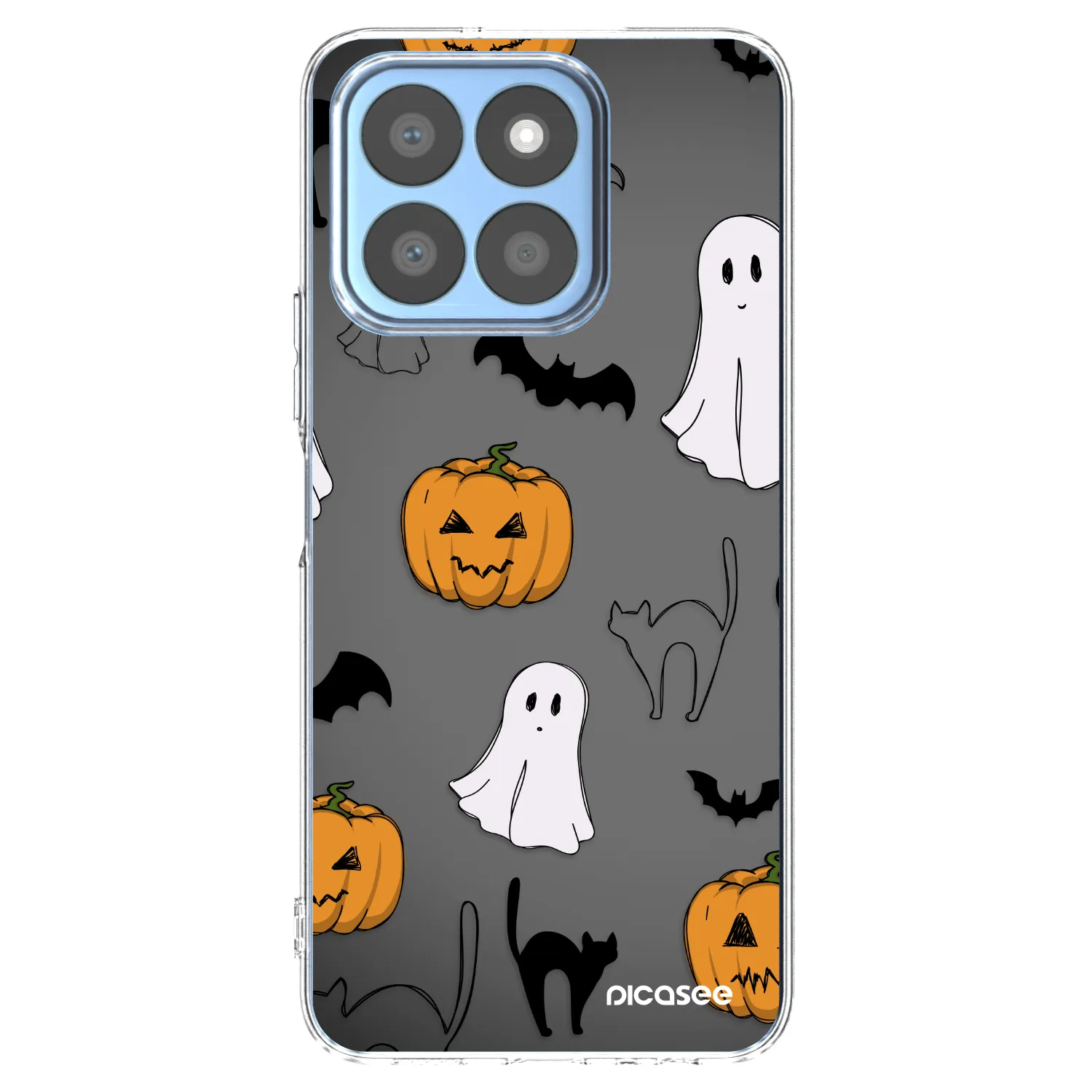 Picasee silikonski prozorni ovitek za Honor X8b - Spooky crew