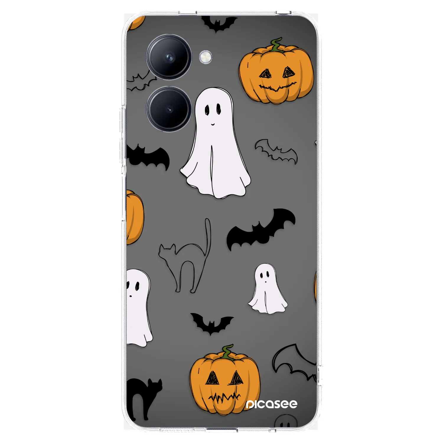 Picasee silikonski prozorni ovitek za Realme C33 (2023) - Spooky crew