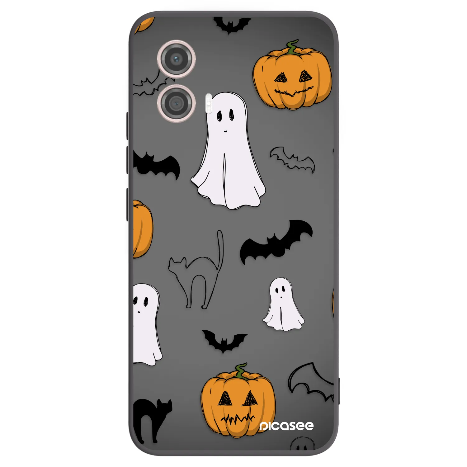 Picasee silikonski črni ovitek za Motorola Moto G53 5G - Spooky crew