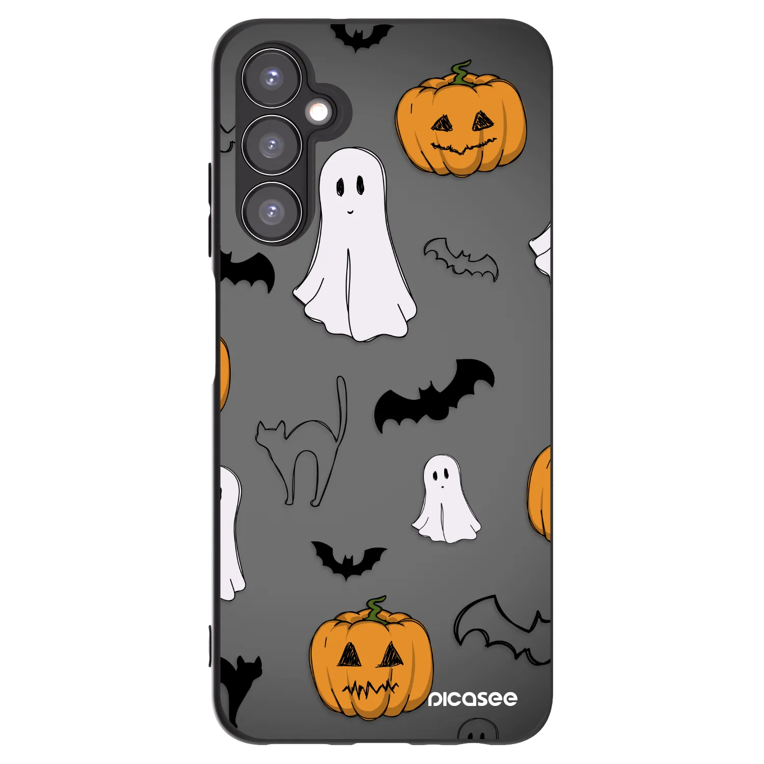 Picasee silikonski črni ovitek za Samsung Galaxy A05s A057G - Spooky crew
