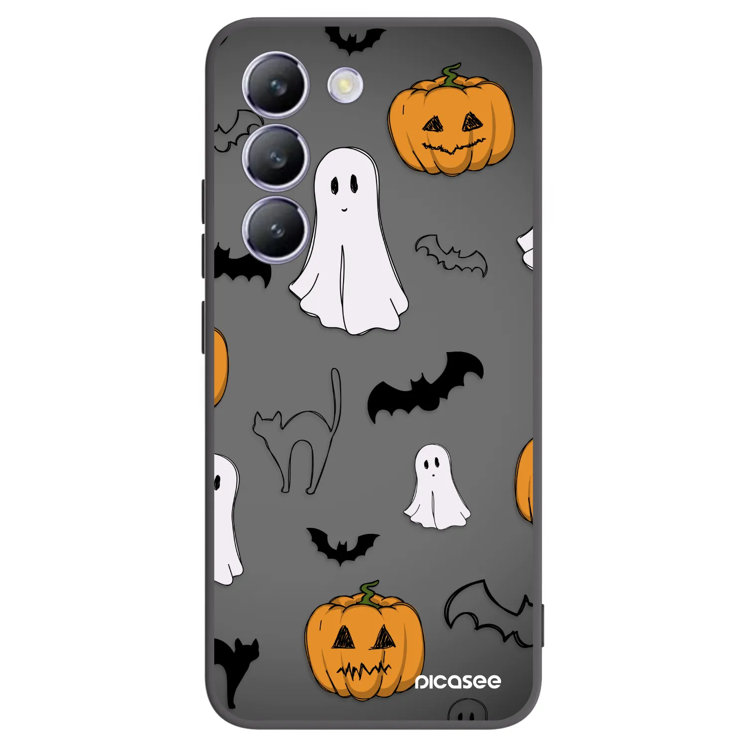 Picasee silikonski črni ovitek za Vivo V40 SE 5G - Spooky crew