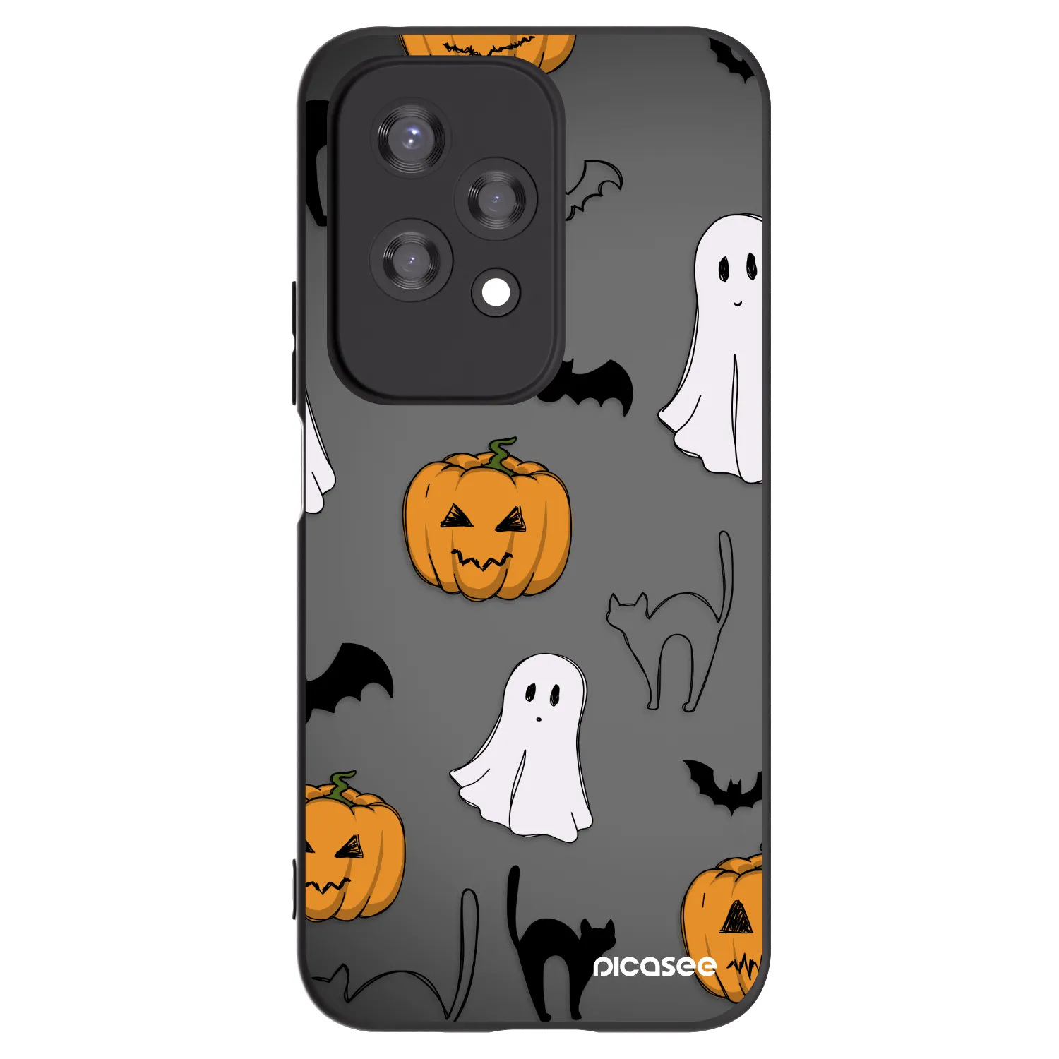 Picasee silikonski črni ovitek za Honor 200 Lite - Spooky crew