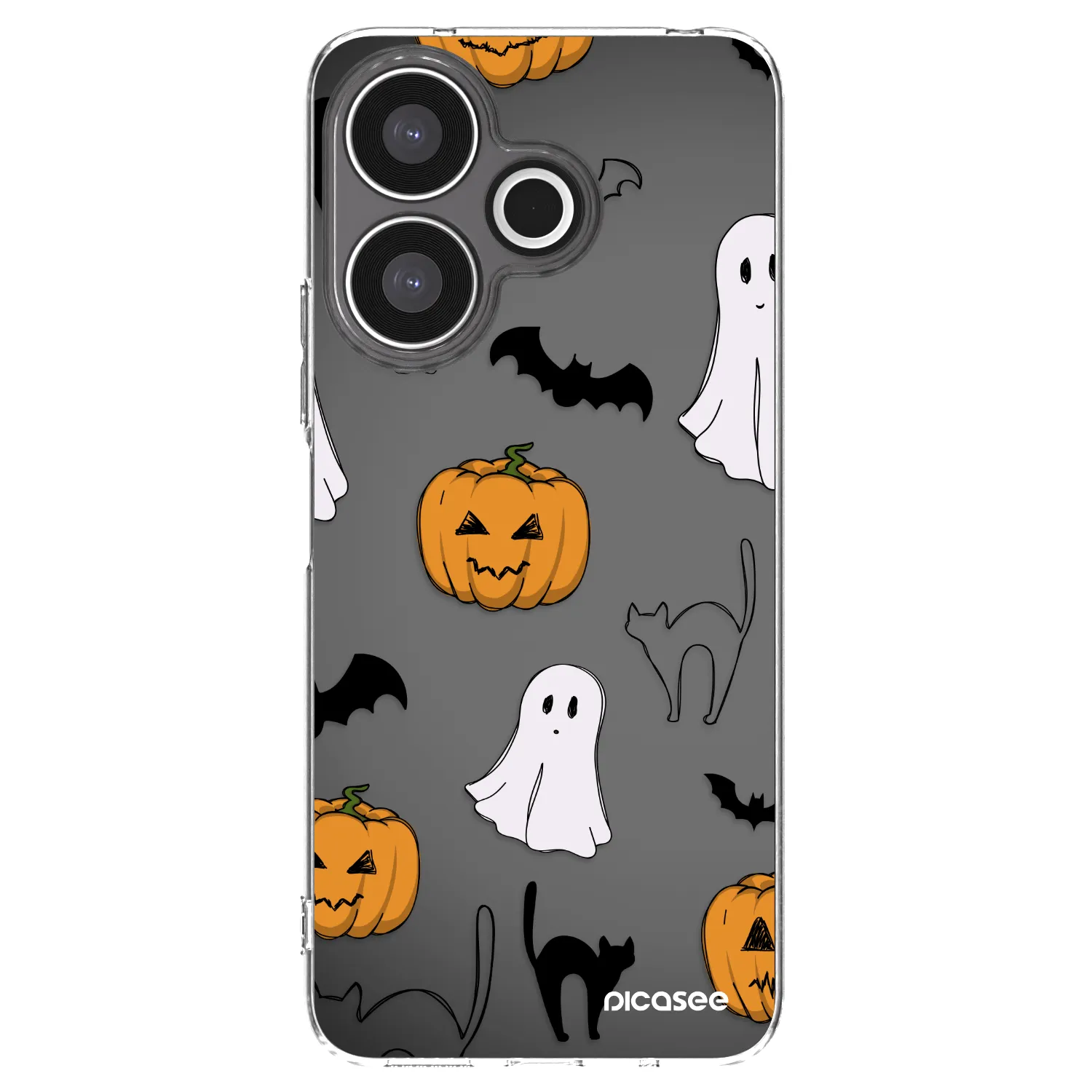 Picasee silikonski prozorni ovitek za Xiaomi Redmi 13 4G - Spooky crew