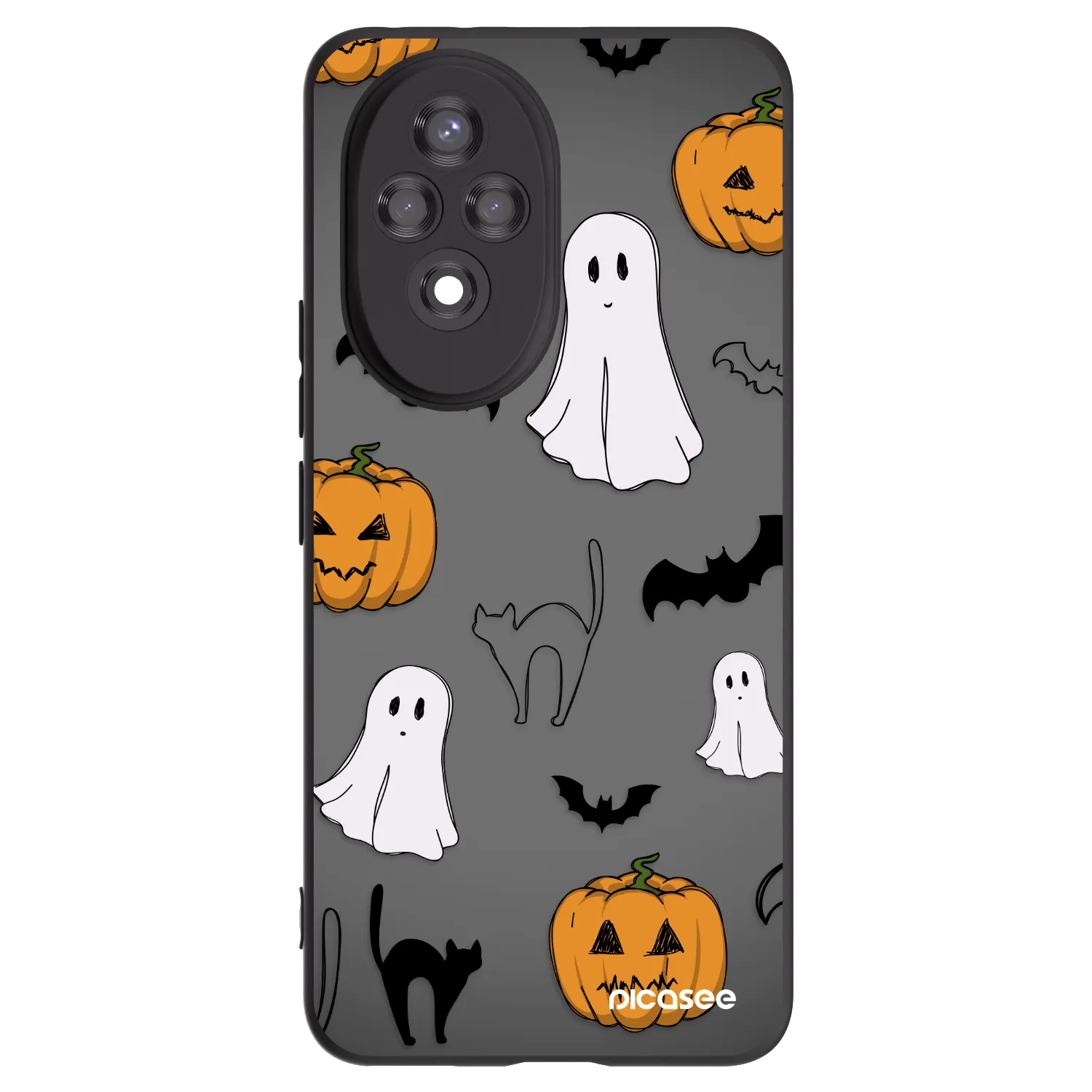 Picasee silikonski črni ovitek za Honor 200 5G - Spooky crew