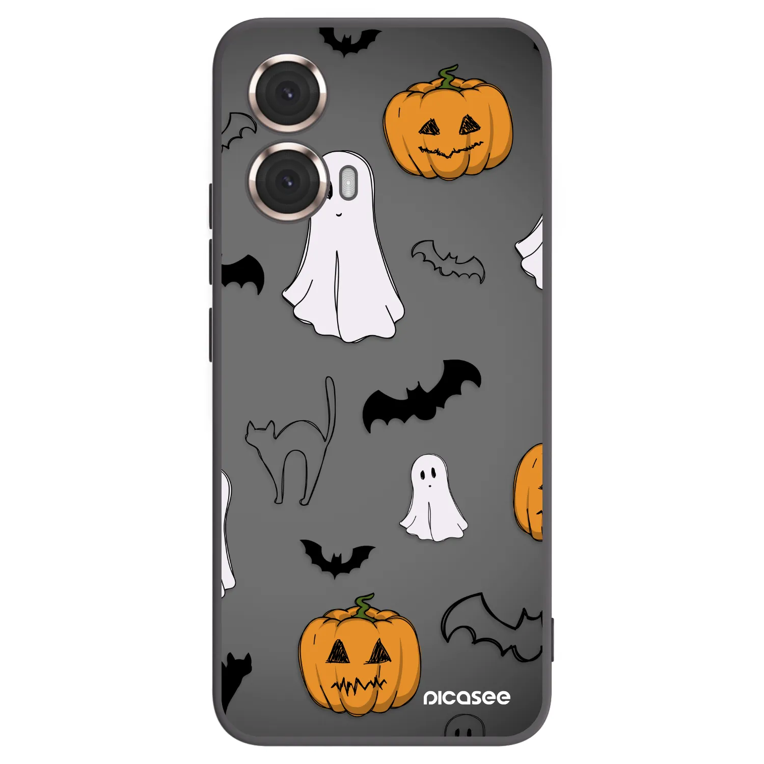 Picasee silikonski črni ovitek za Motorola Moto G85 - Spooky crew