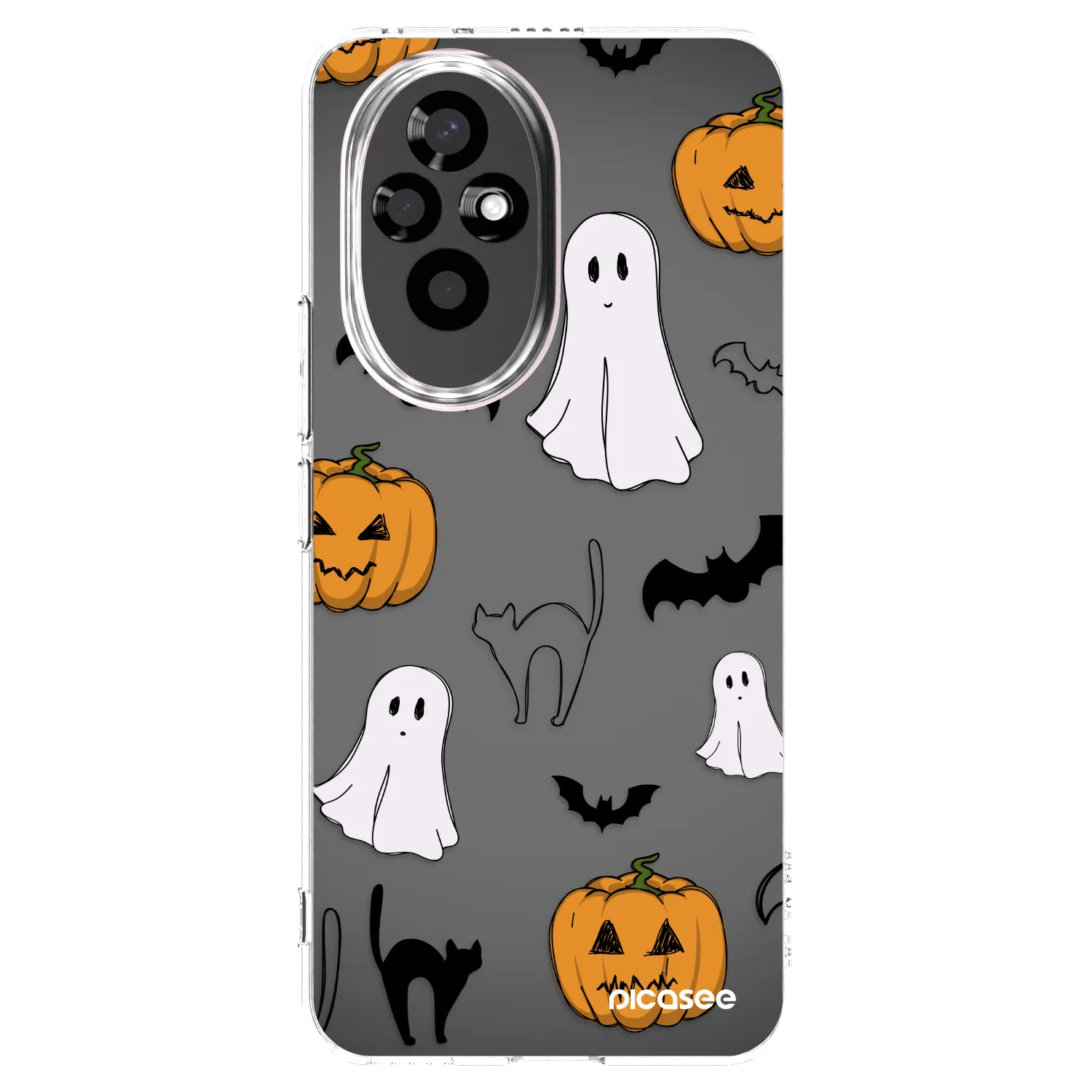 Picasee silikonski prozorni ovitek za Honor 200 Pro 5G - Spooky crew