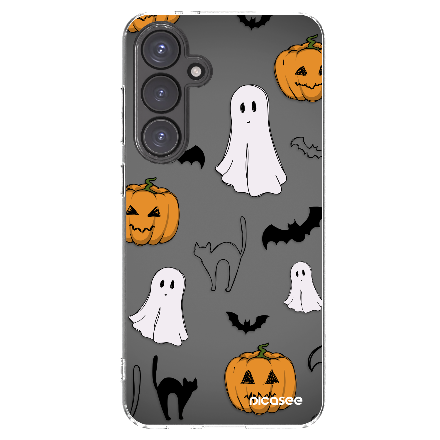 Picasee silikonski prozorni ovitek za Samsung Galaxy S24 FE S721B - Spooky crew
