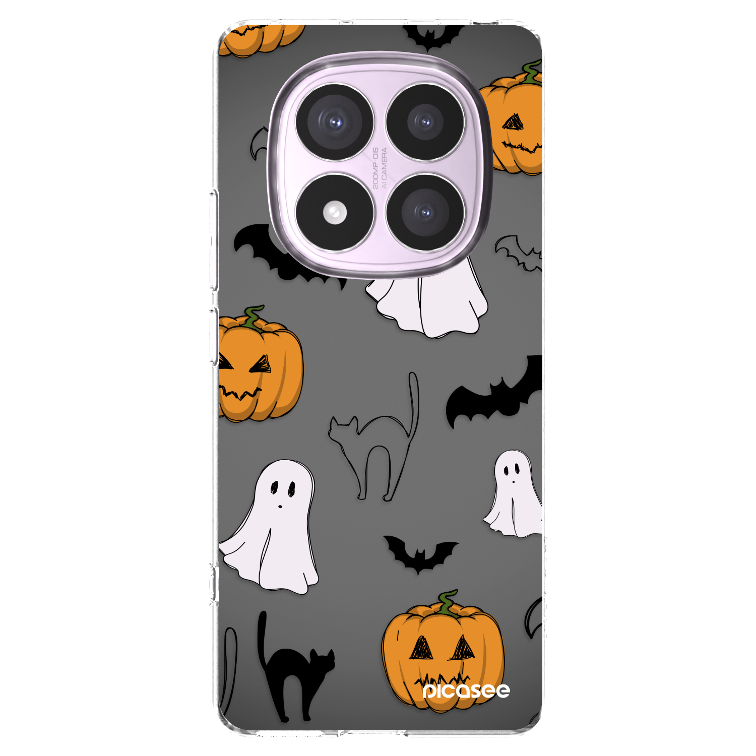 Picasee silikonski prozorni ovitek za Xiaomi Redmi Note 14 Pro 5G - Spooky crew